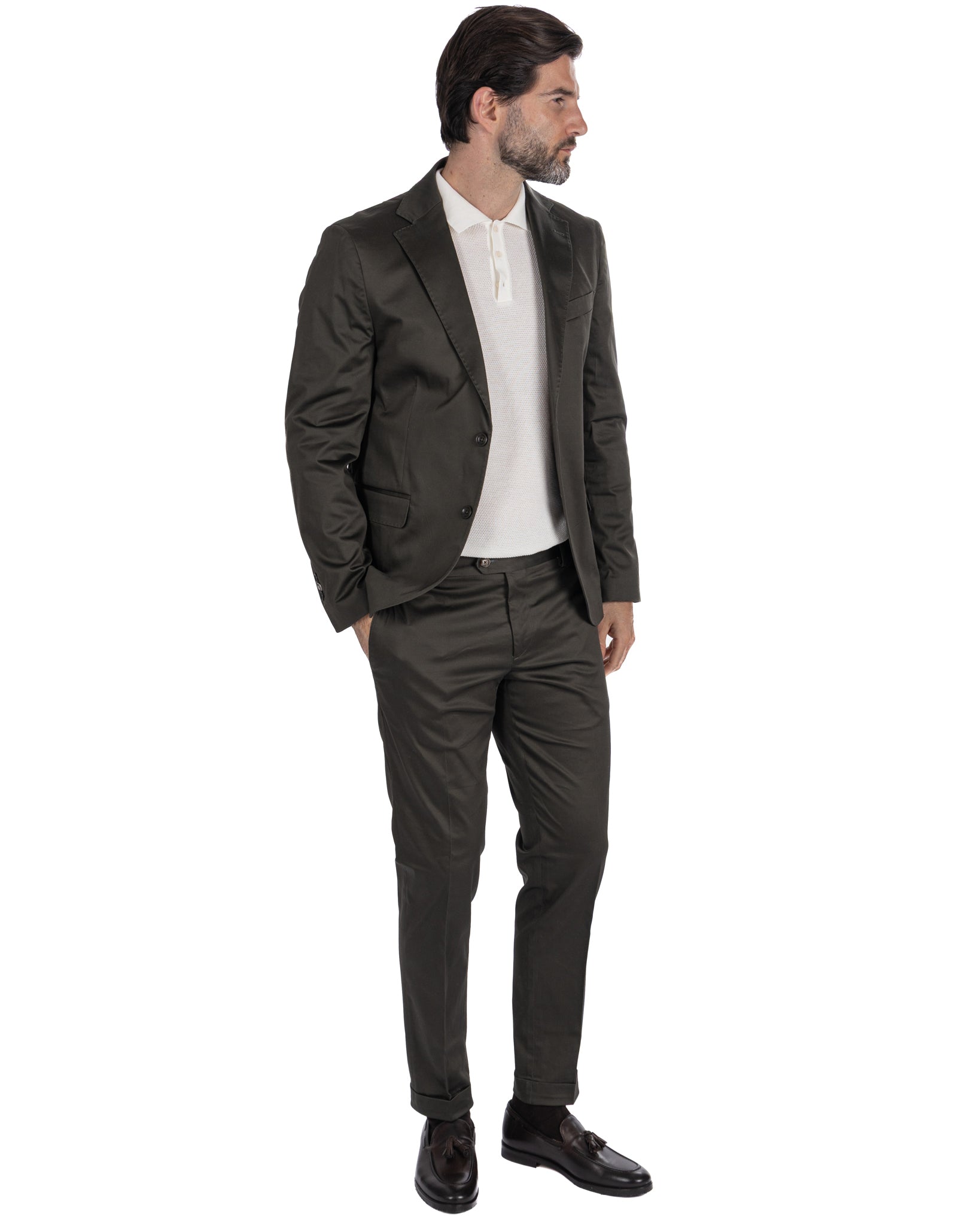 Laurence - pantalone in cotone militare