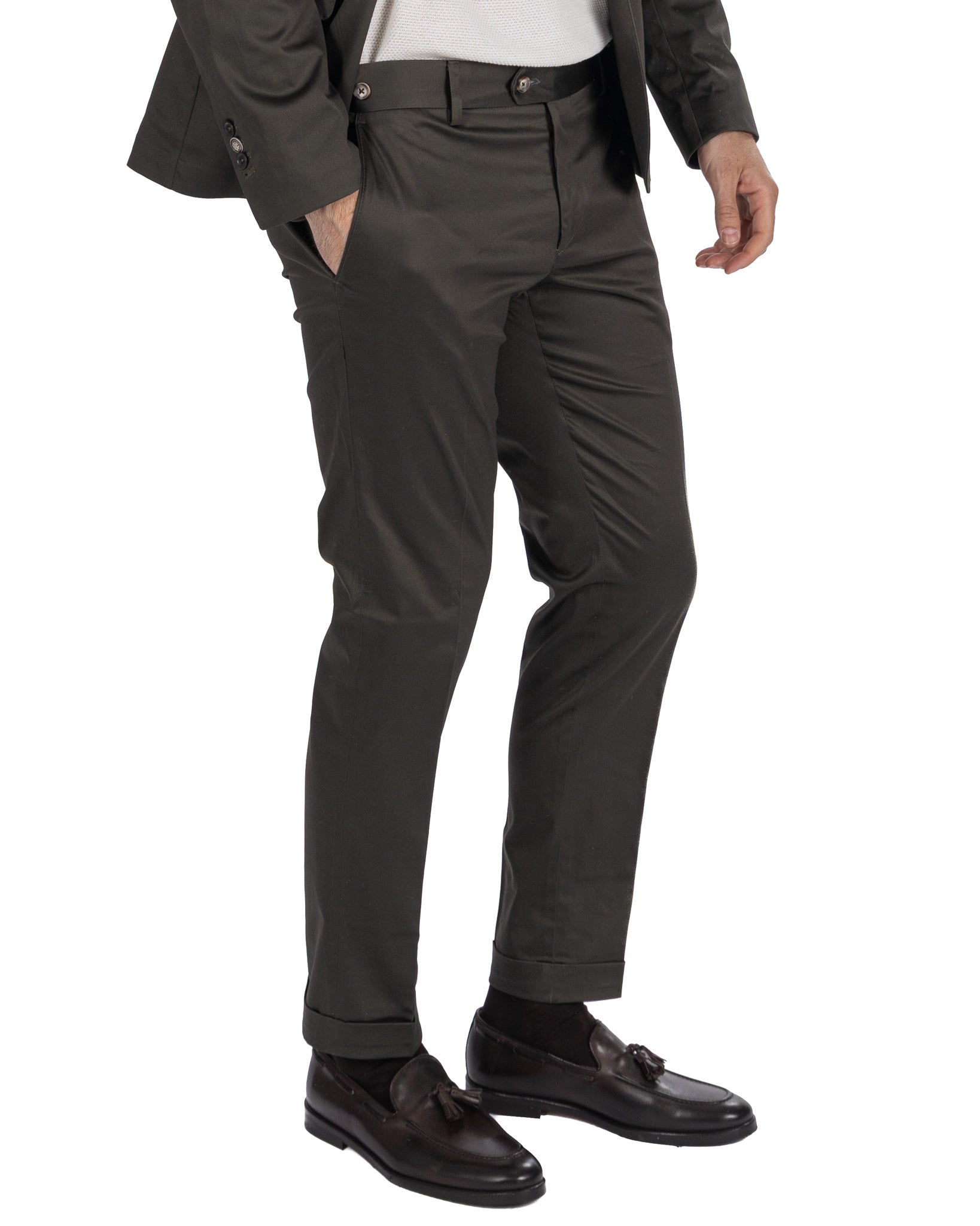 Laurence - pantalone in cotone militare
