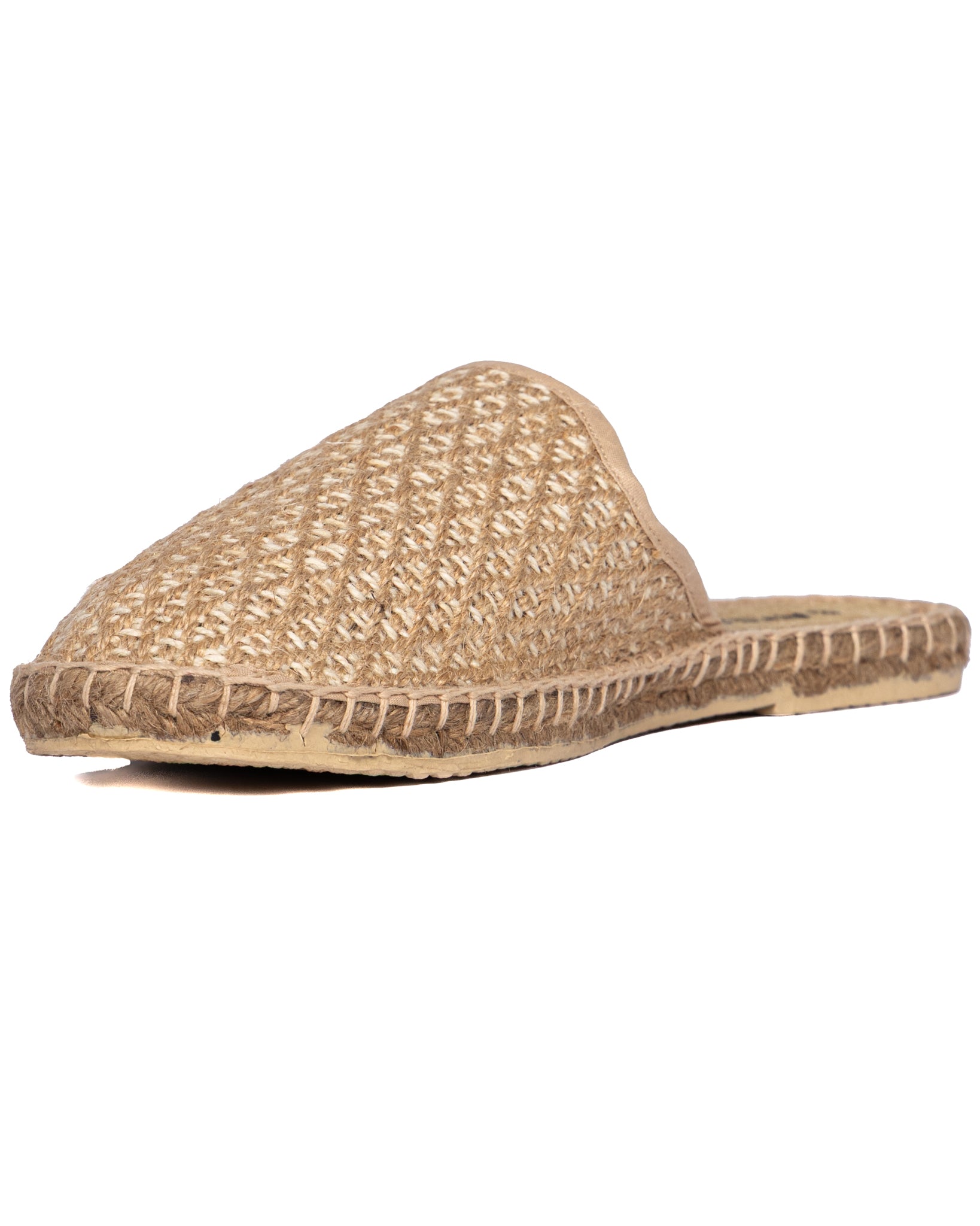 Marittimina - mules espadrillas intrecciata beige
