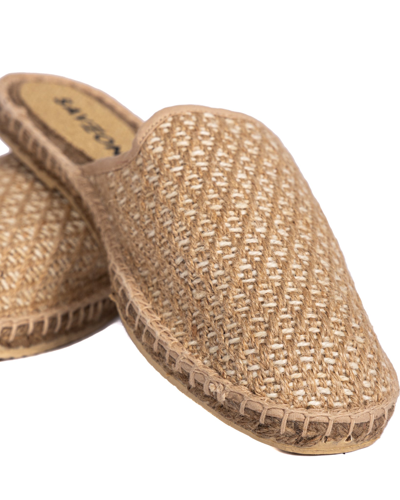 Marittimina - mules espadrillas intrecciata beige
