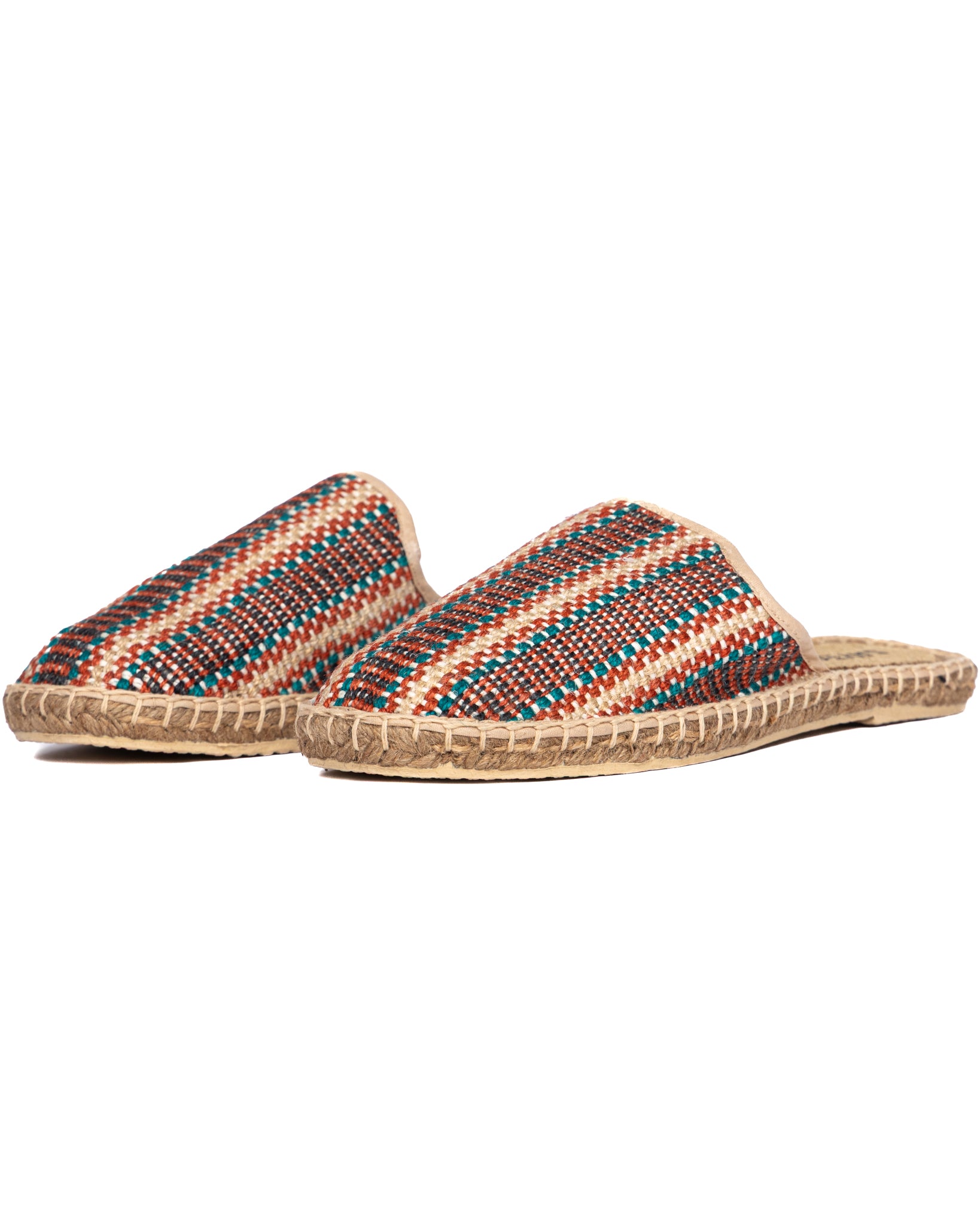 Taormina - mules espadrillas a righe multicolore