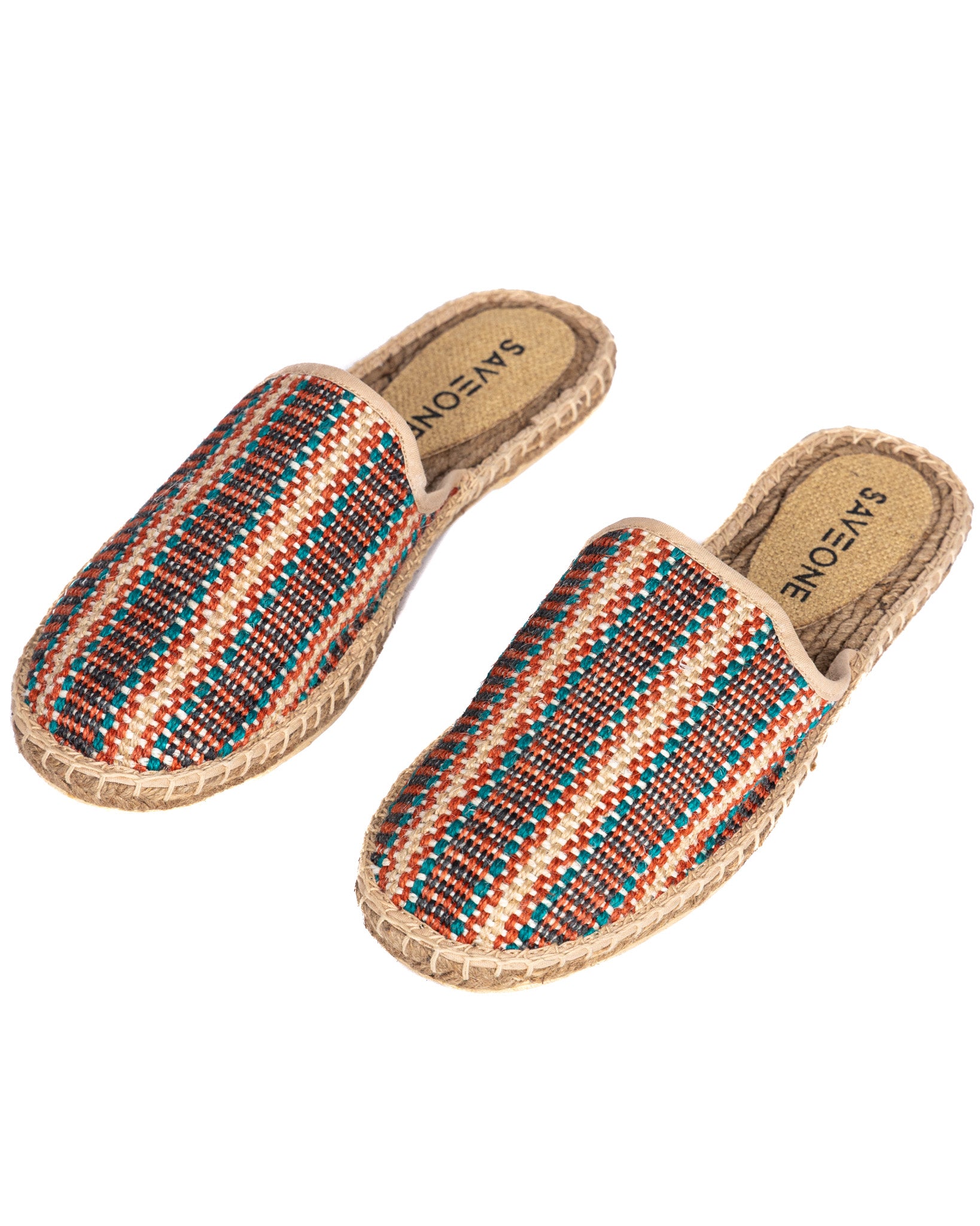 Taormina - mules espadrillas a righe multicolore