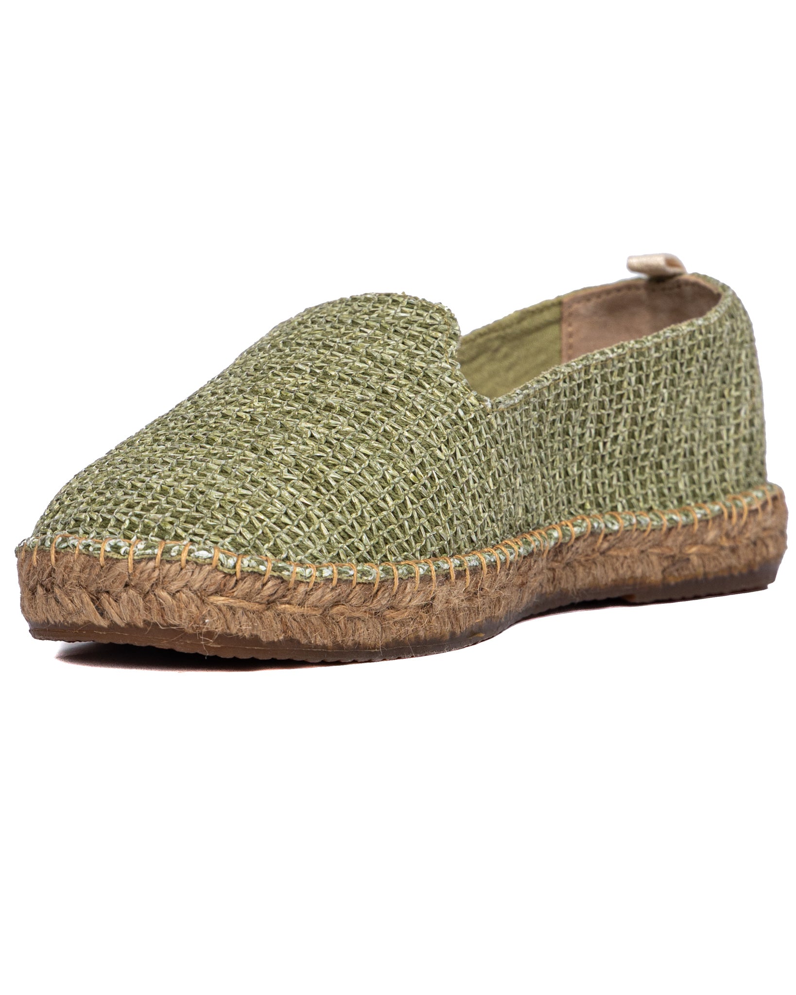 Gallipoli - espadrillas in rafia verde