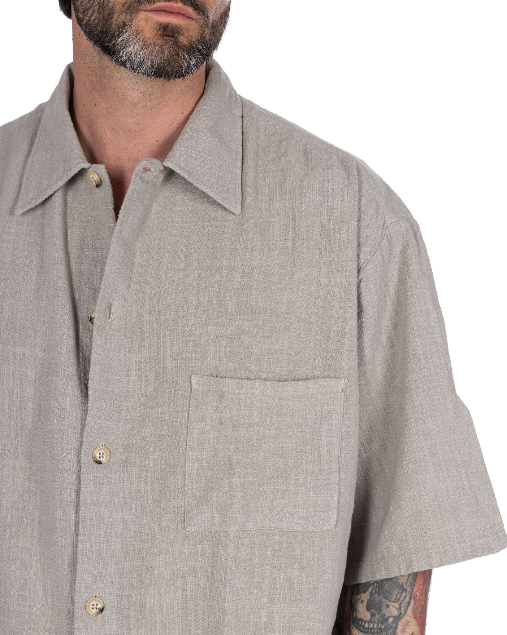 Madeira - camicia armaturata oversize spago