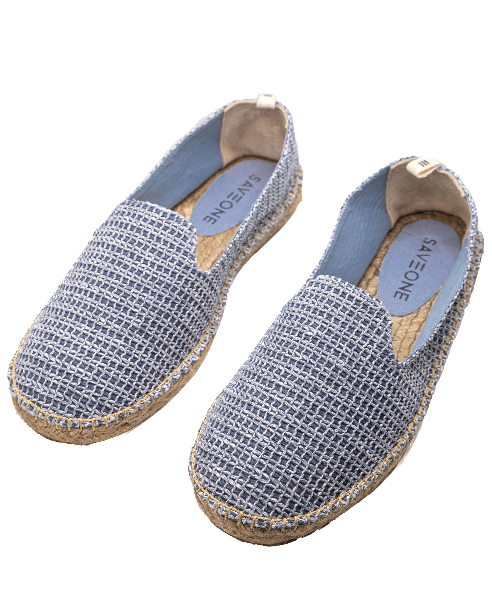 Gallipoli - espadrillas in rafia azzurra
