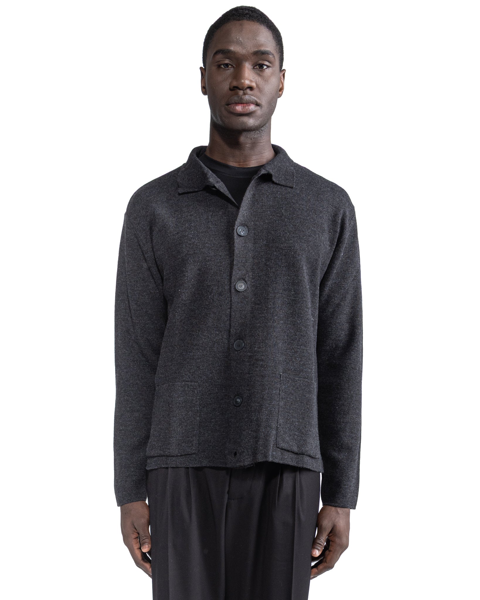 Veste en tricot Krakatoa Anthracite