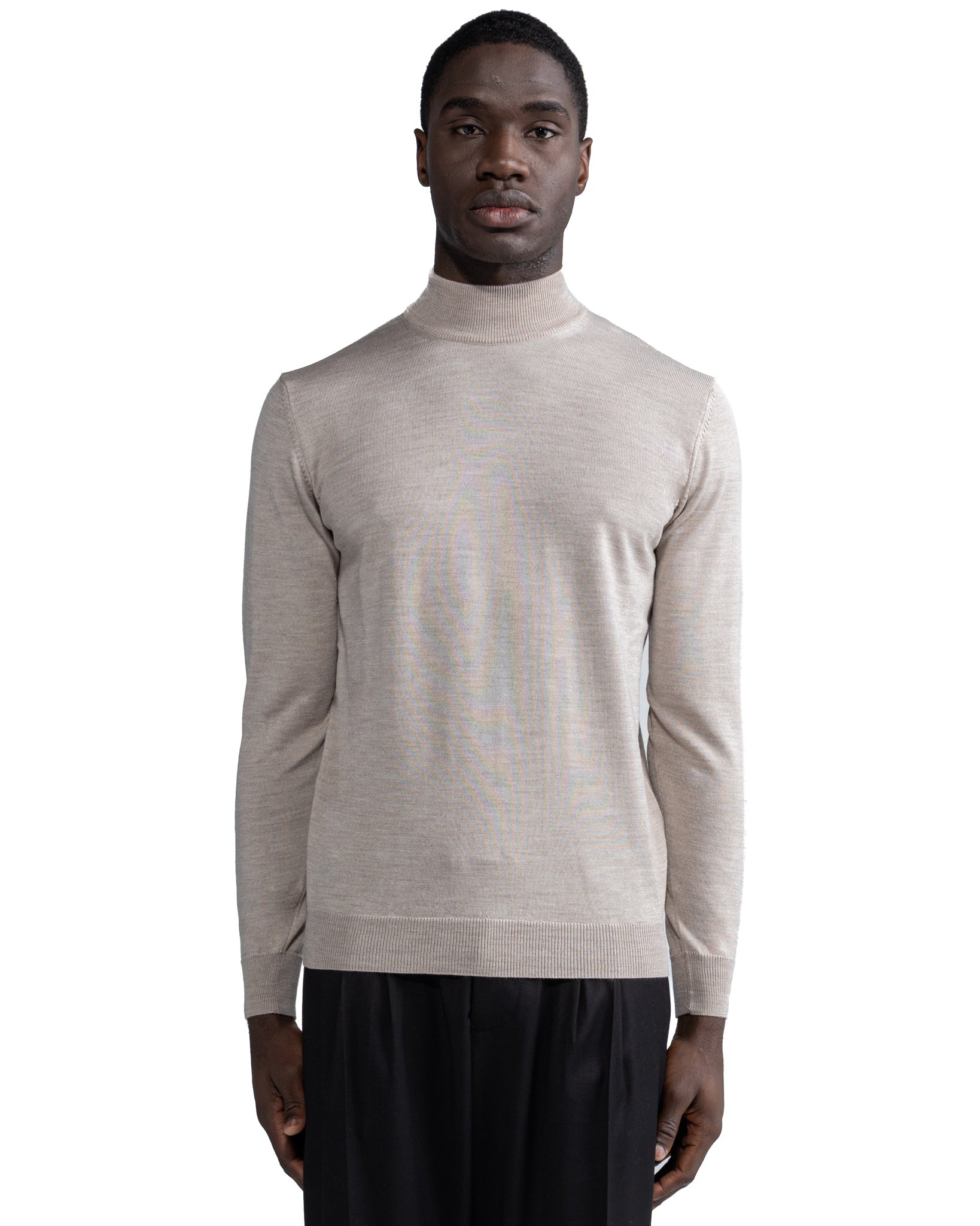 Ancona Wolf in Tollegno Sand Wool