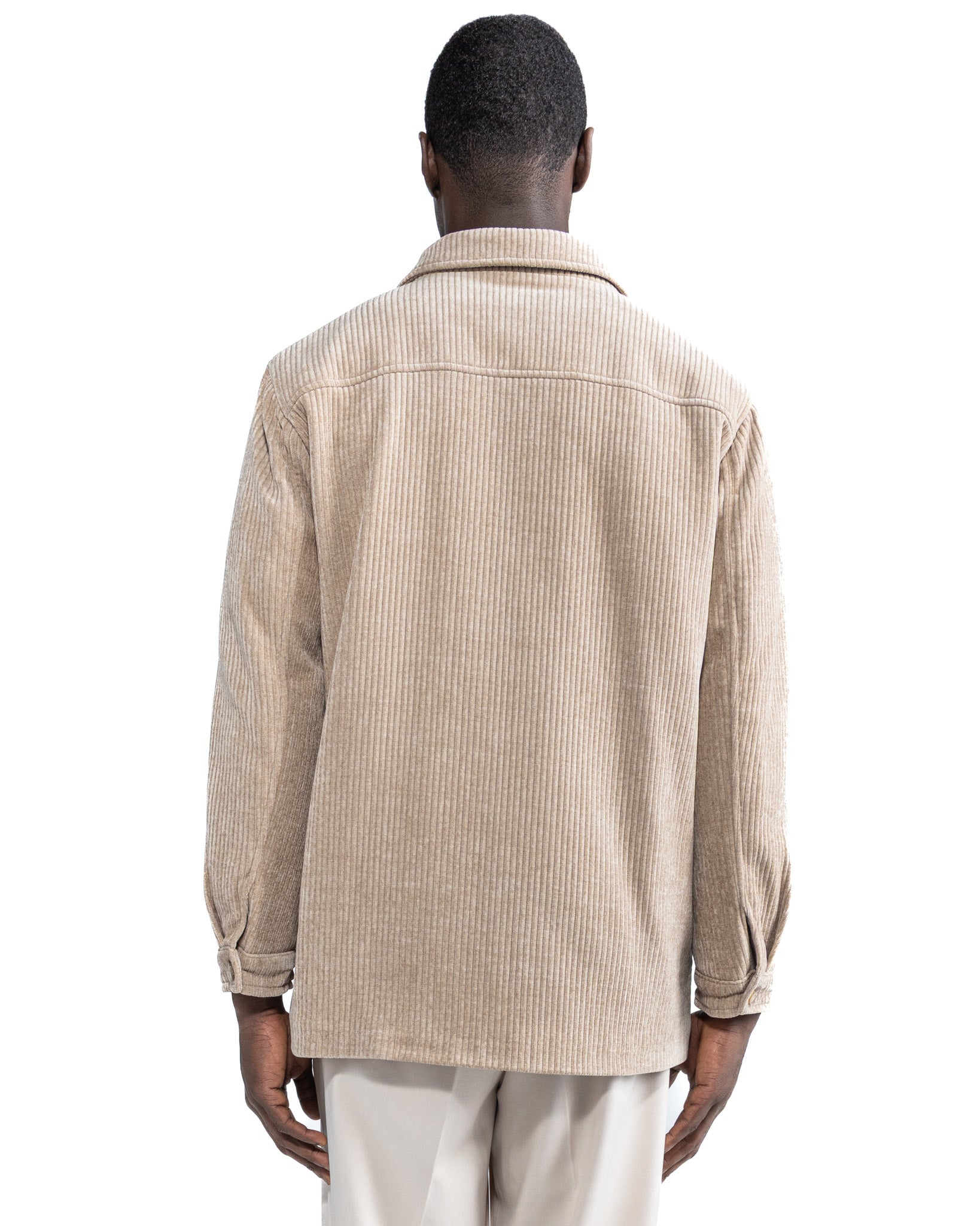 Giacca oversize Jeremie in velluto beige