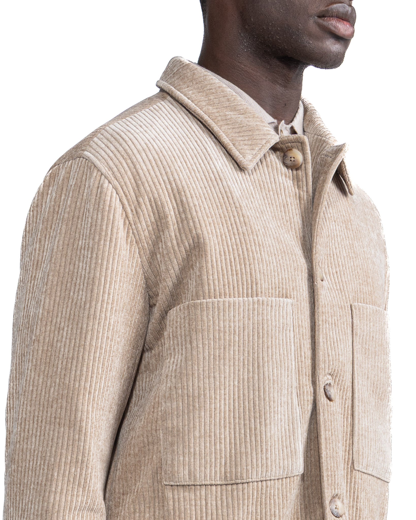 Giacca oversize Jeremie in velluto beige