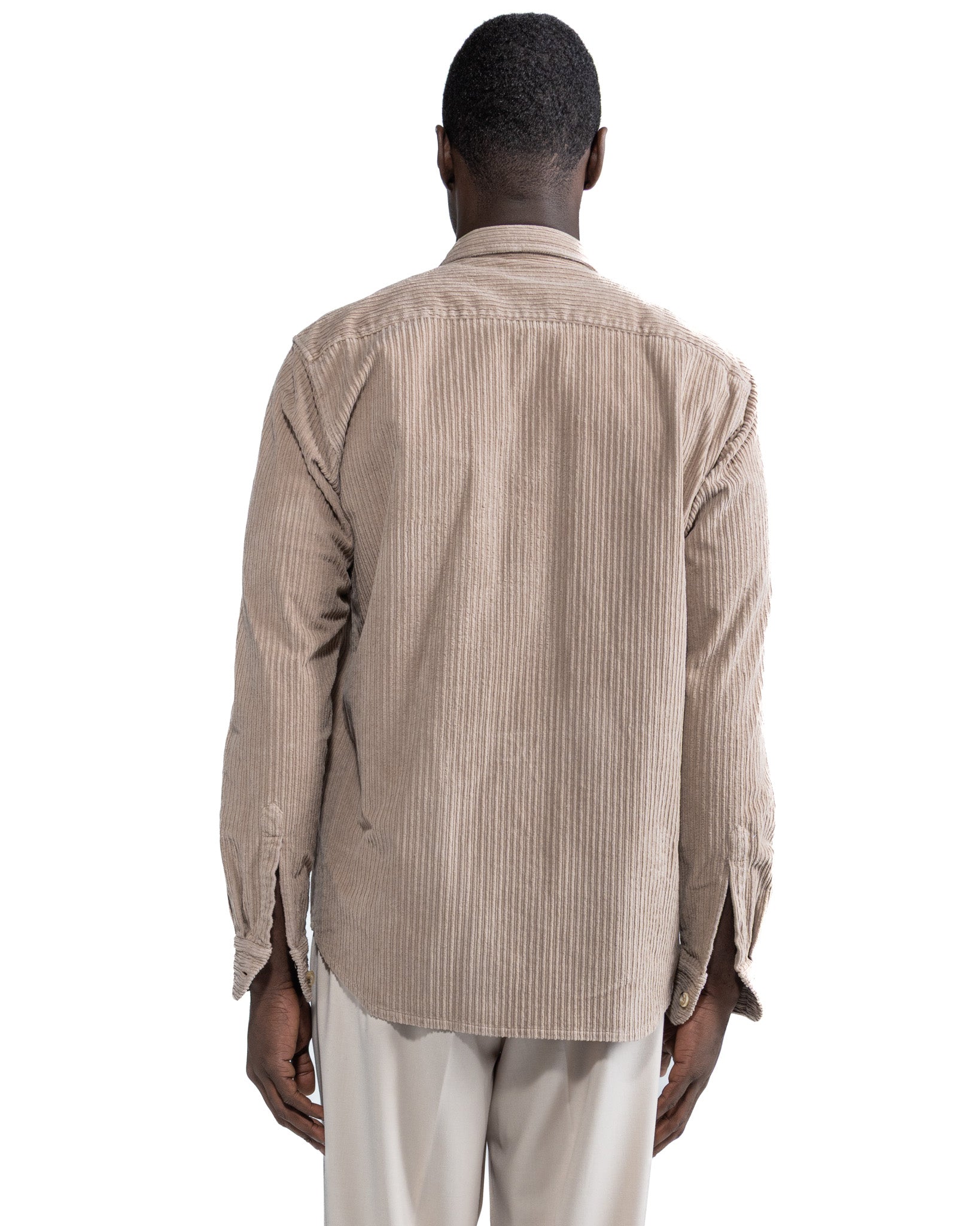 Atlantis Beige Velvet Shirt