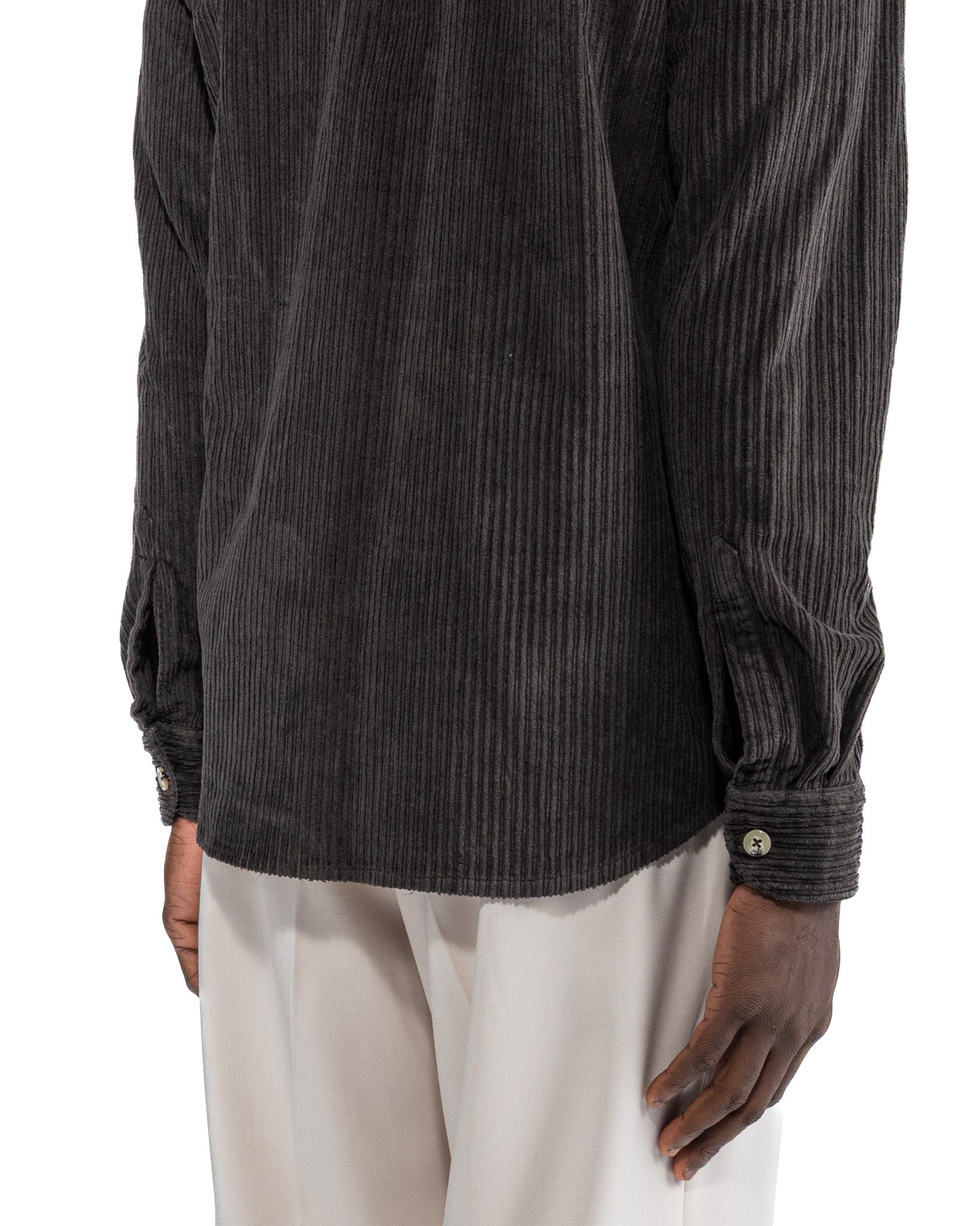 Atlantis shirt in dark velvet