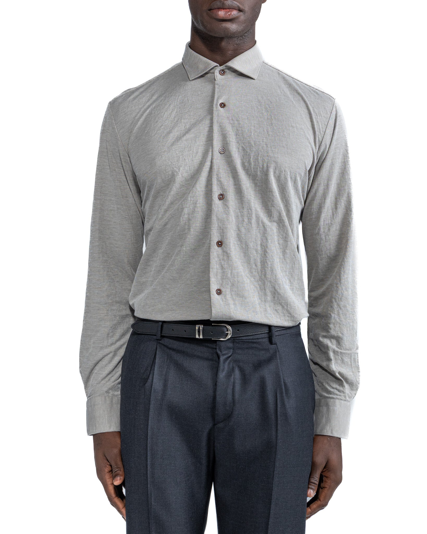 Camicia Quercia in jersey fango