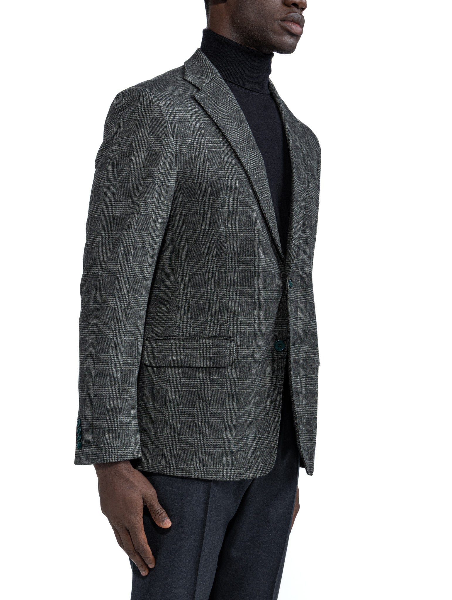 Giacca Orson a quadri verde