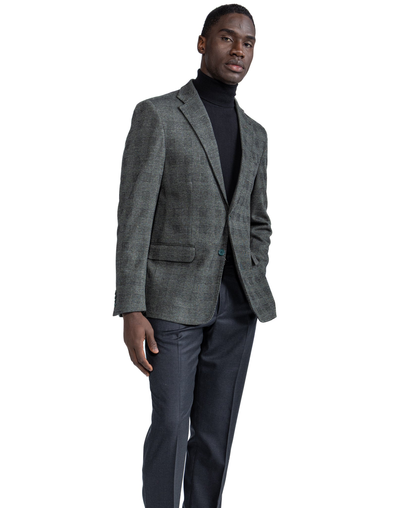 Giacca Orson a quadri verde