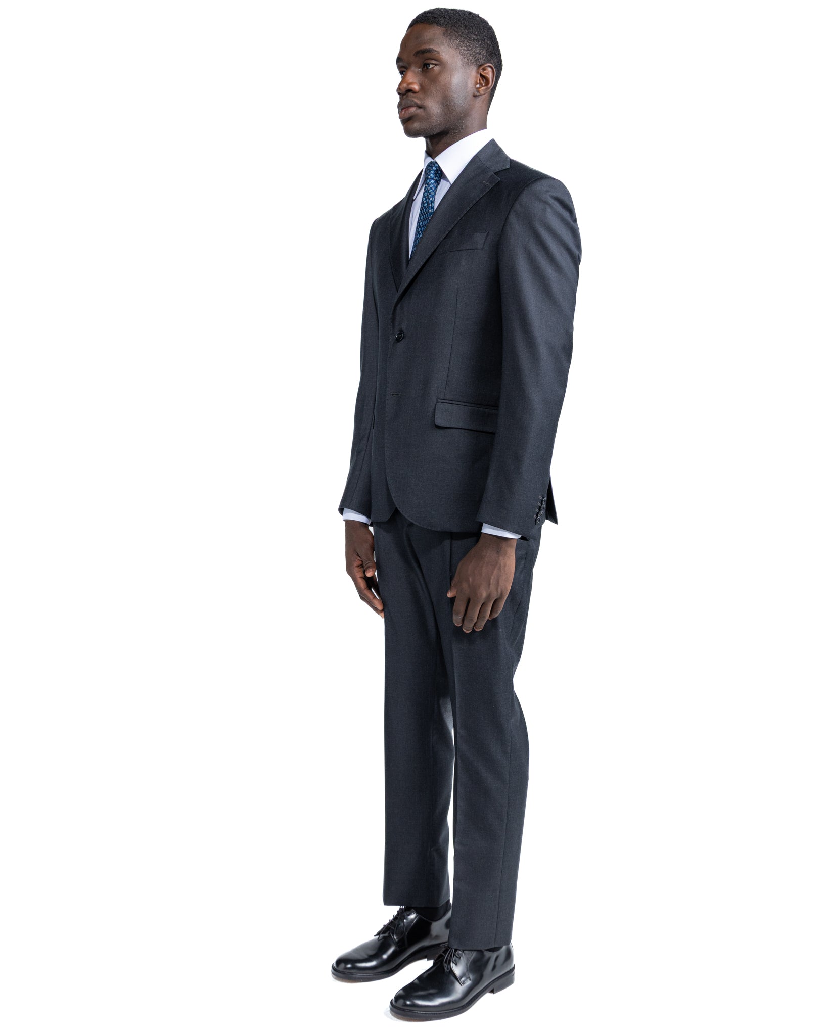 Giacca New Jersey in lana Canonico antracite