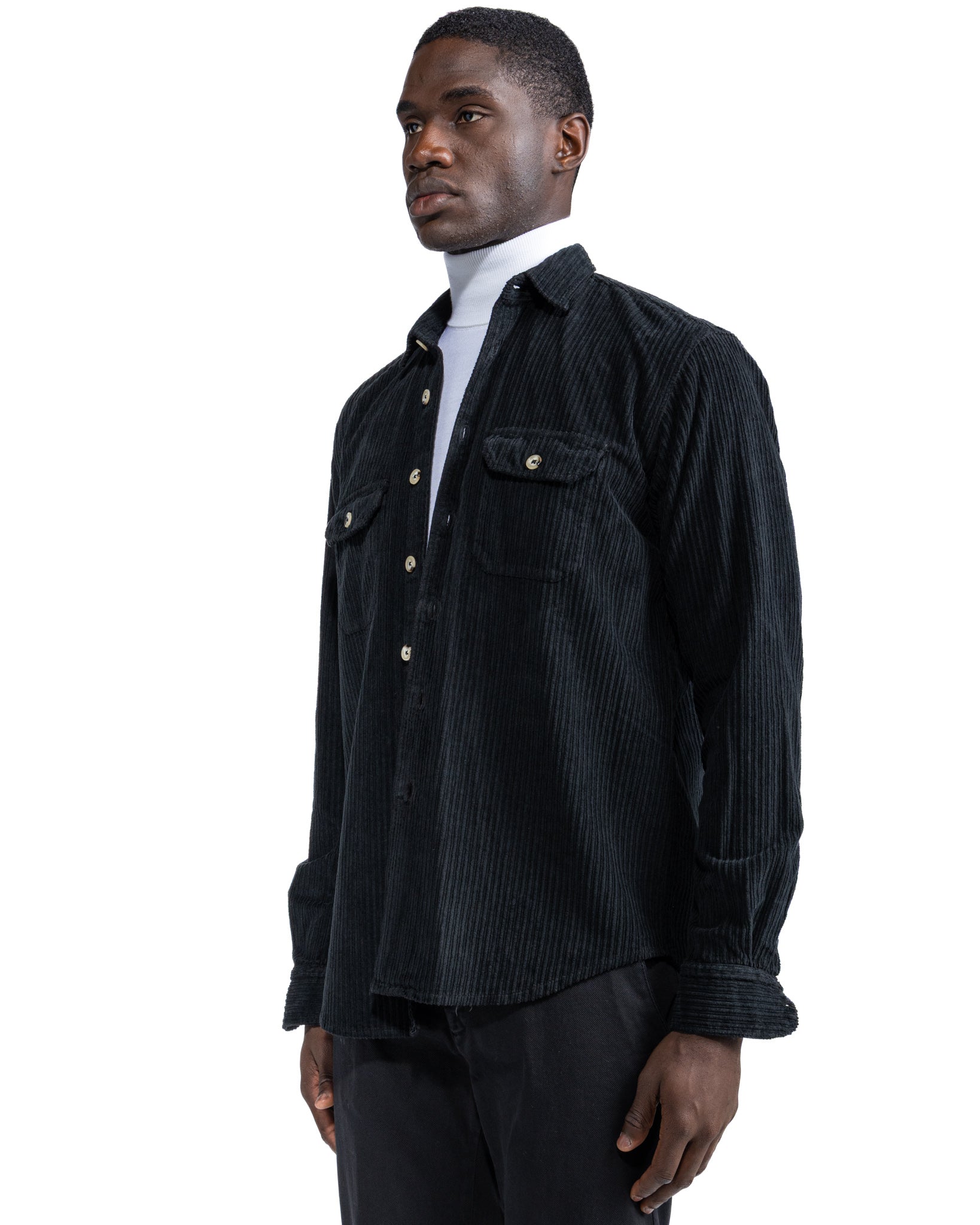 Atlantis - black velvet shirt