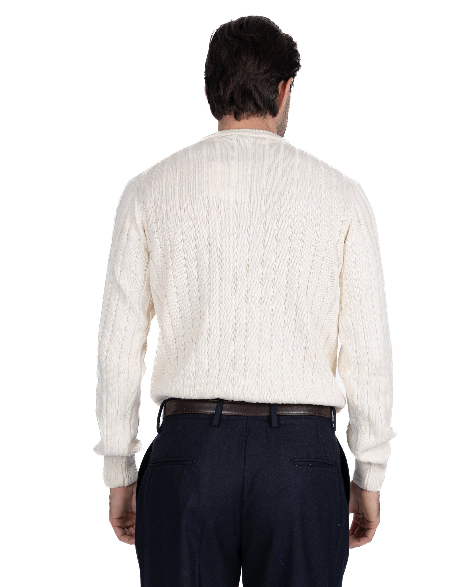 Girocollo Tambora a trecce panna