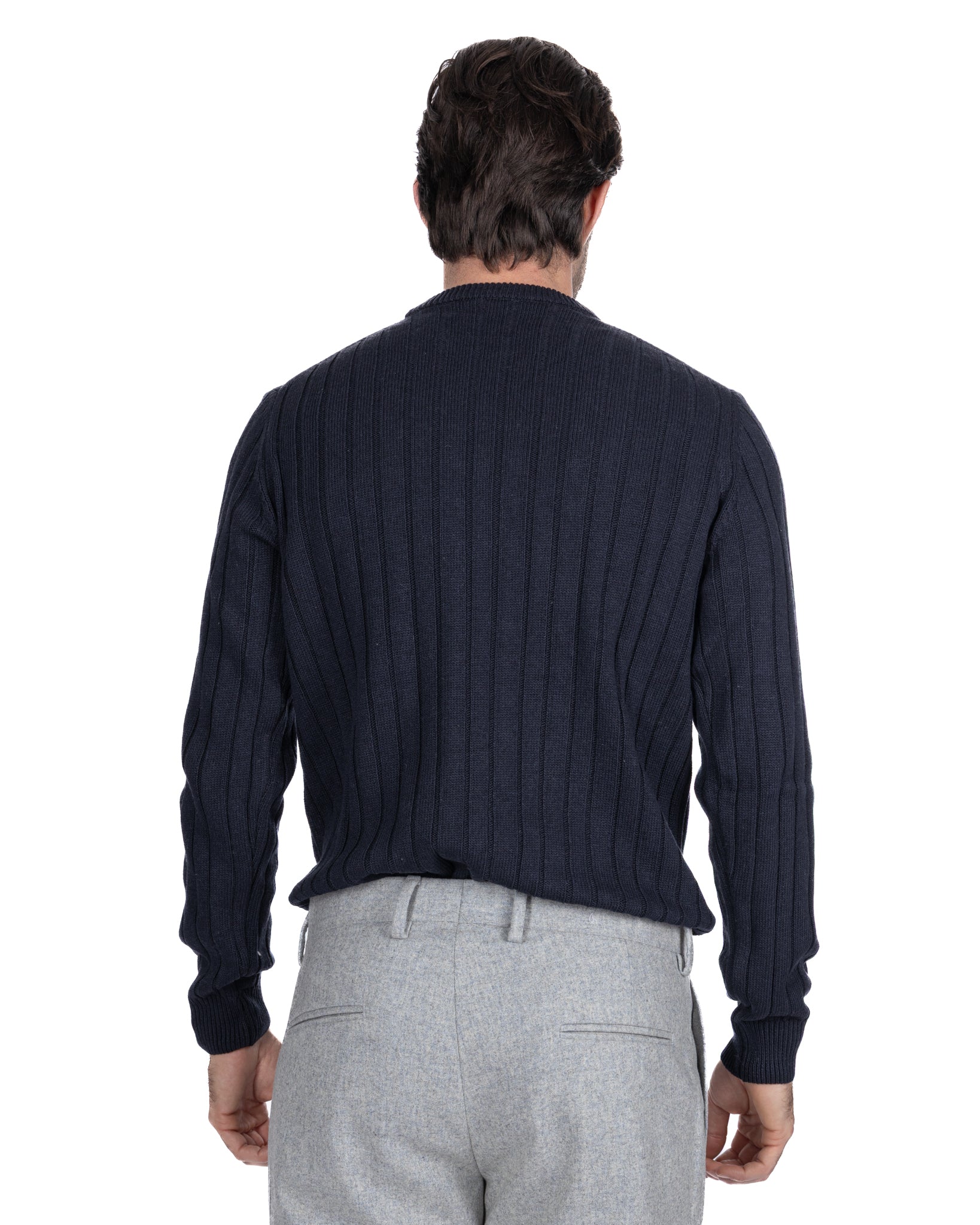 Girocollo Tambora a trecce blu