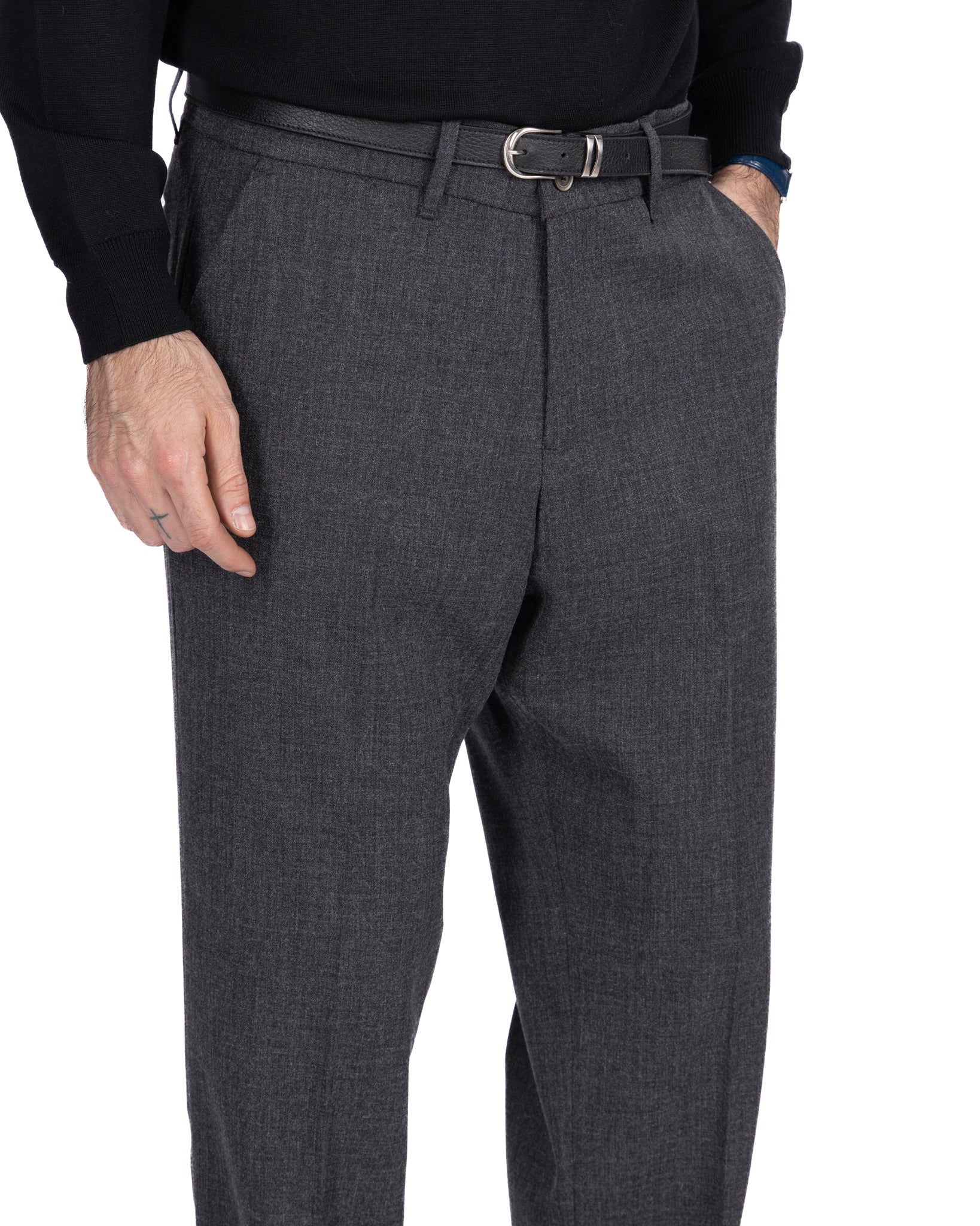 Pantalon large Zeiis anthracite