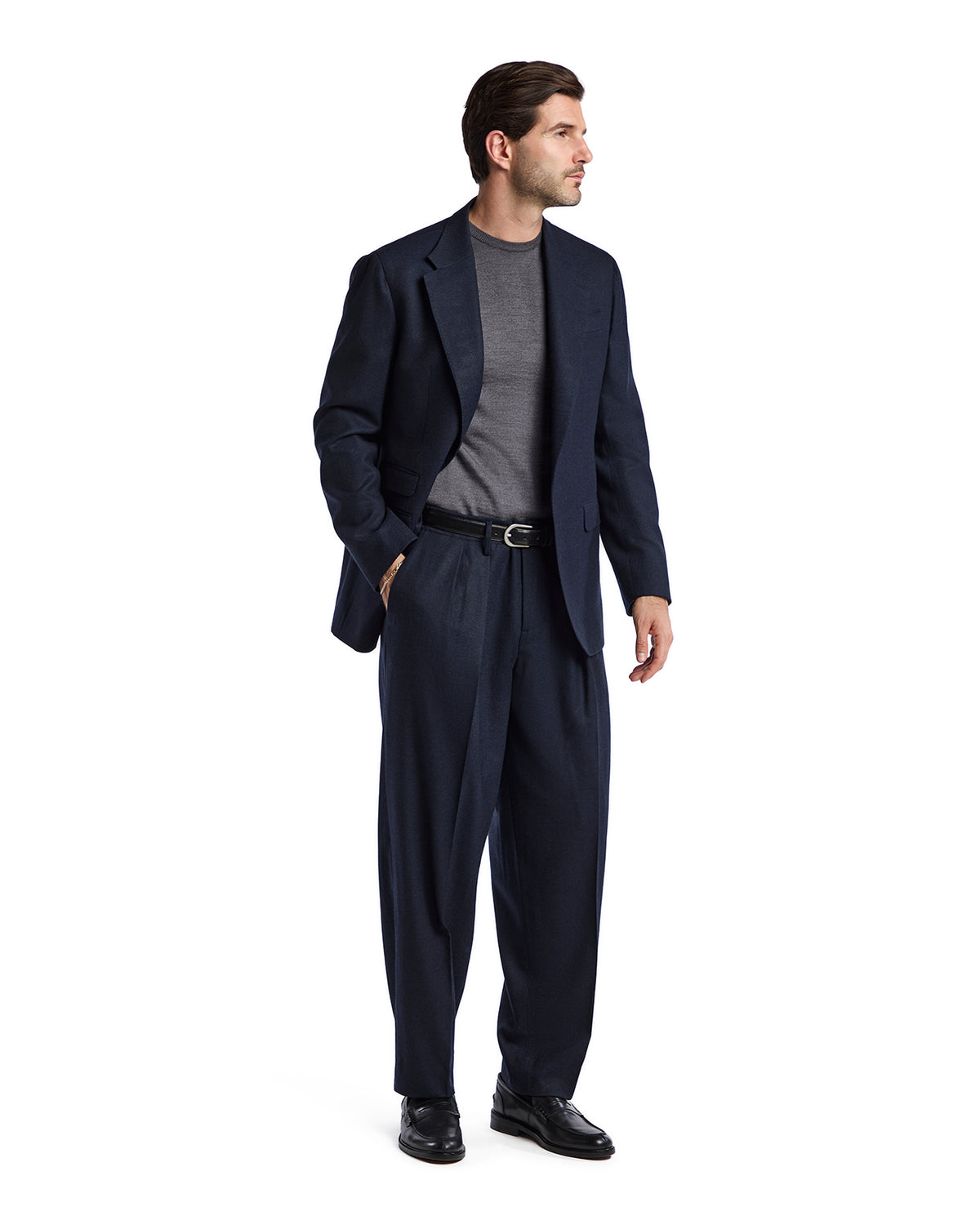 Pantalone Over in flanella Rugby Drago blu