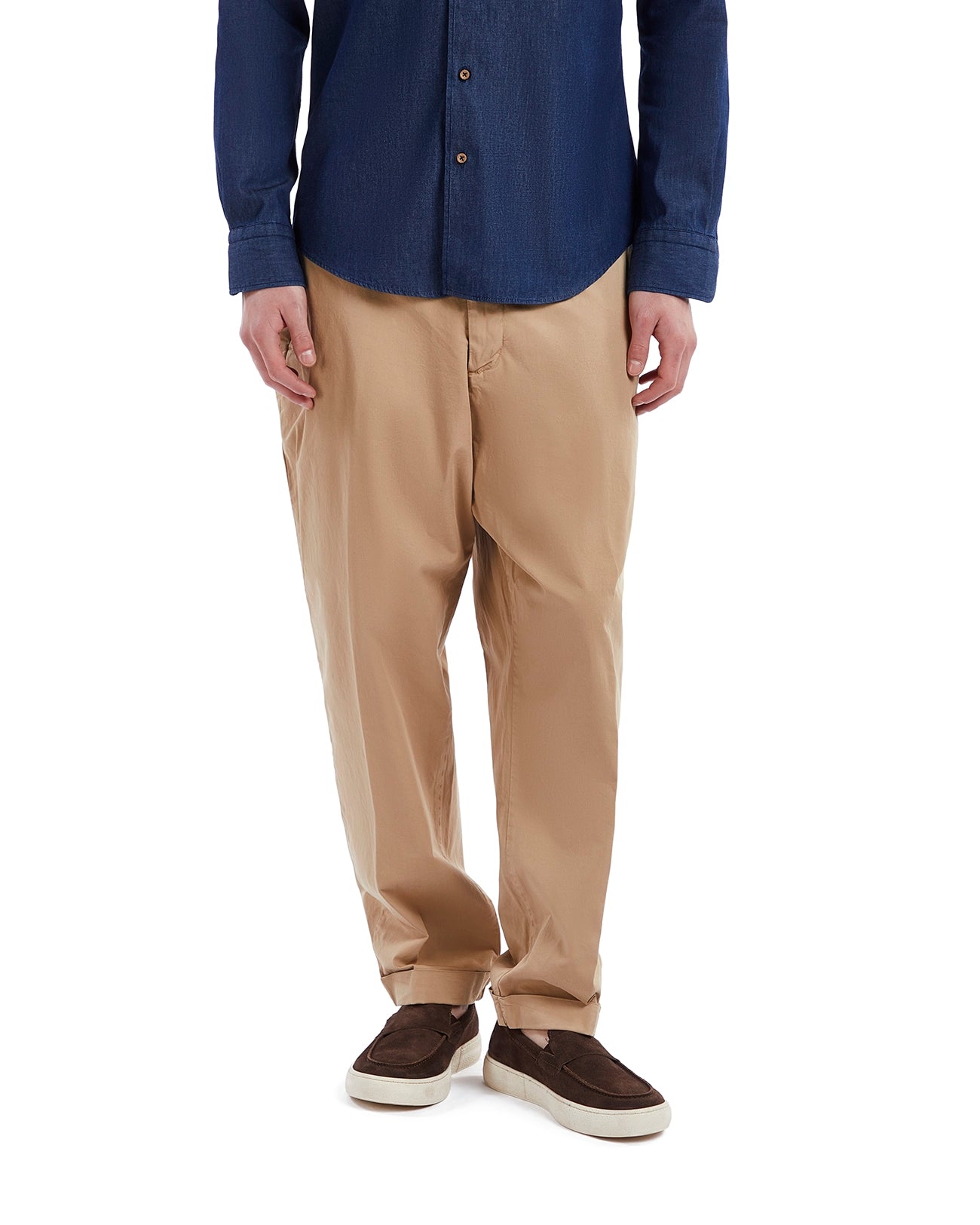 Wels beige cotton trousers