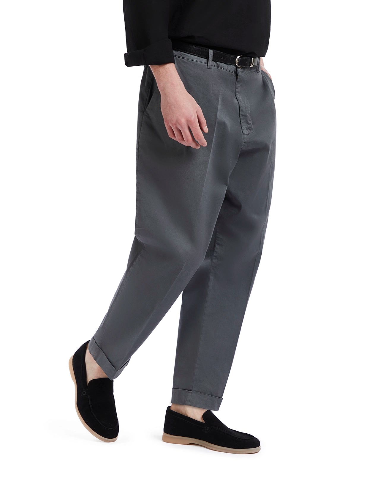 Wels trousers in grey cotton