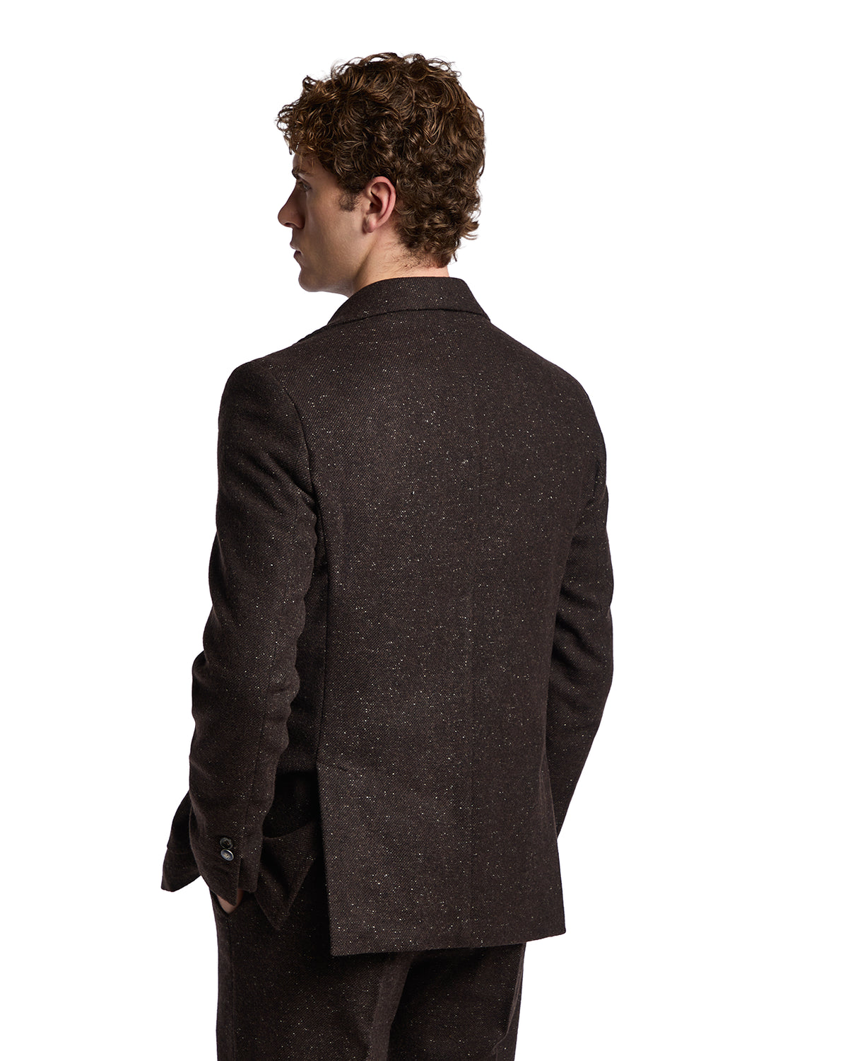 Chaqueta Pepe de mélange marrón oscuro