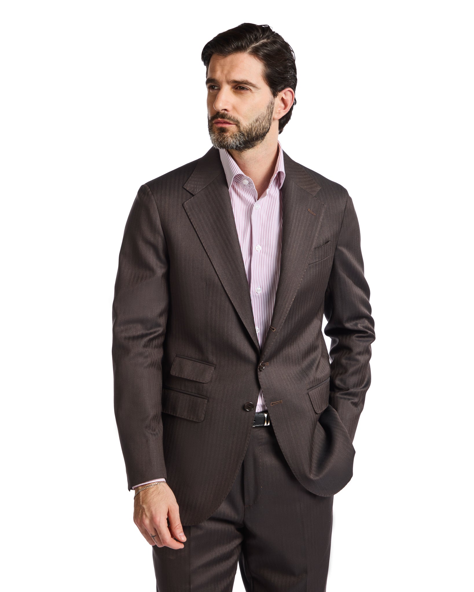 Abito Perennial Vitale Barberis Canonico spigato moro