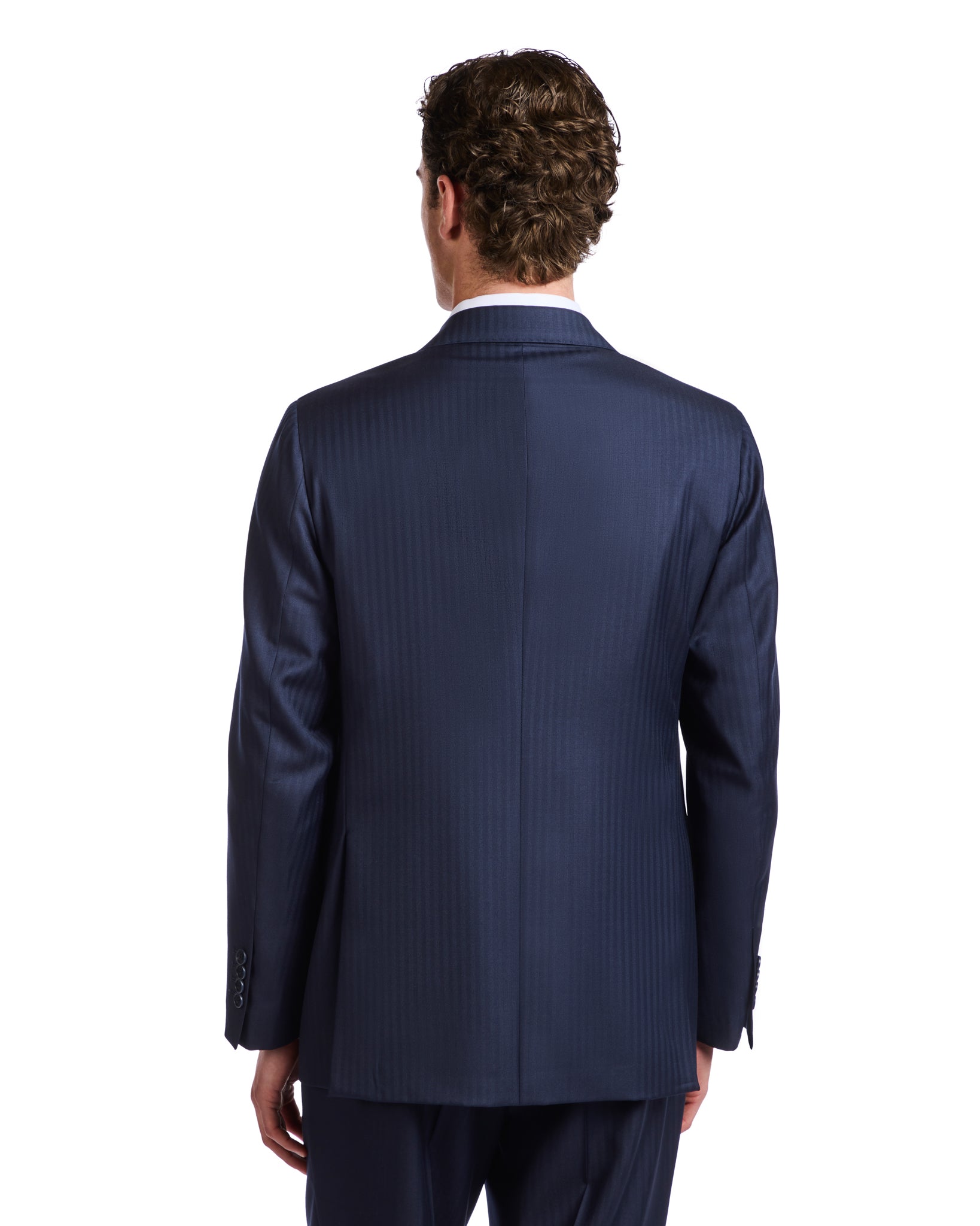 Traje Perennial Vitale Barberis Canonico espiga azul