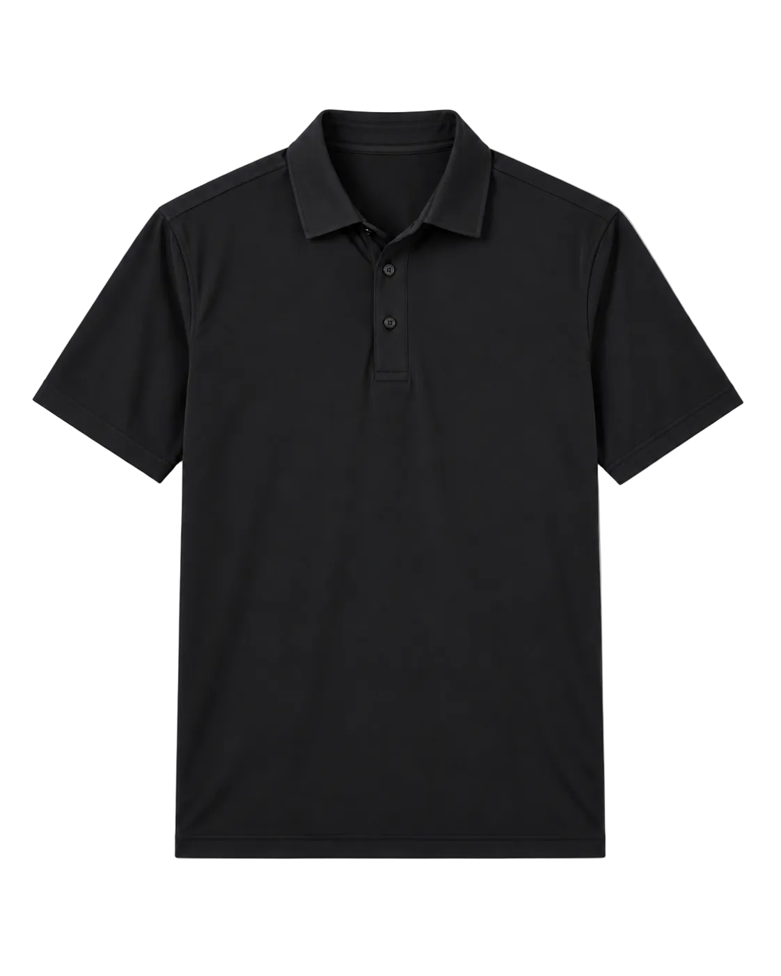 Polo Arnold de tejido de viaje negra
