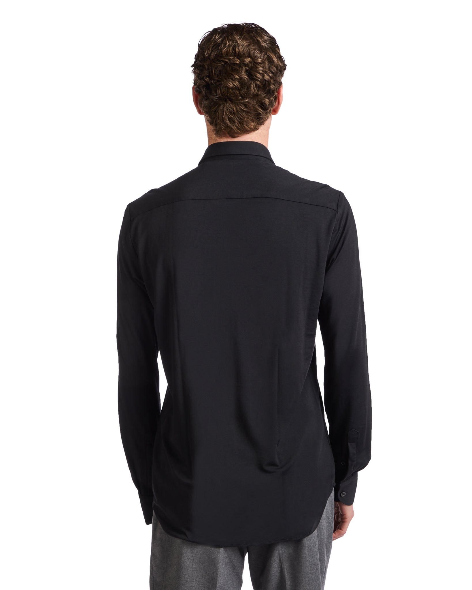 Camicia Radice in jersey nero