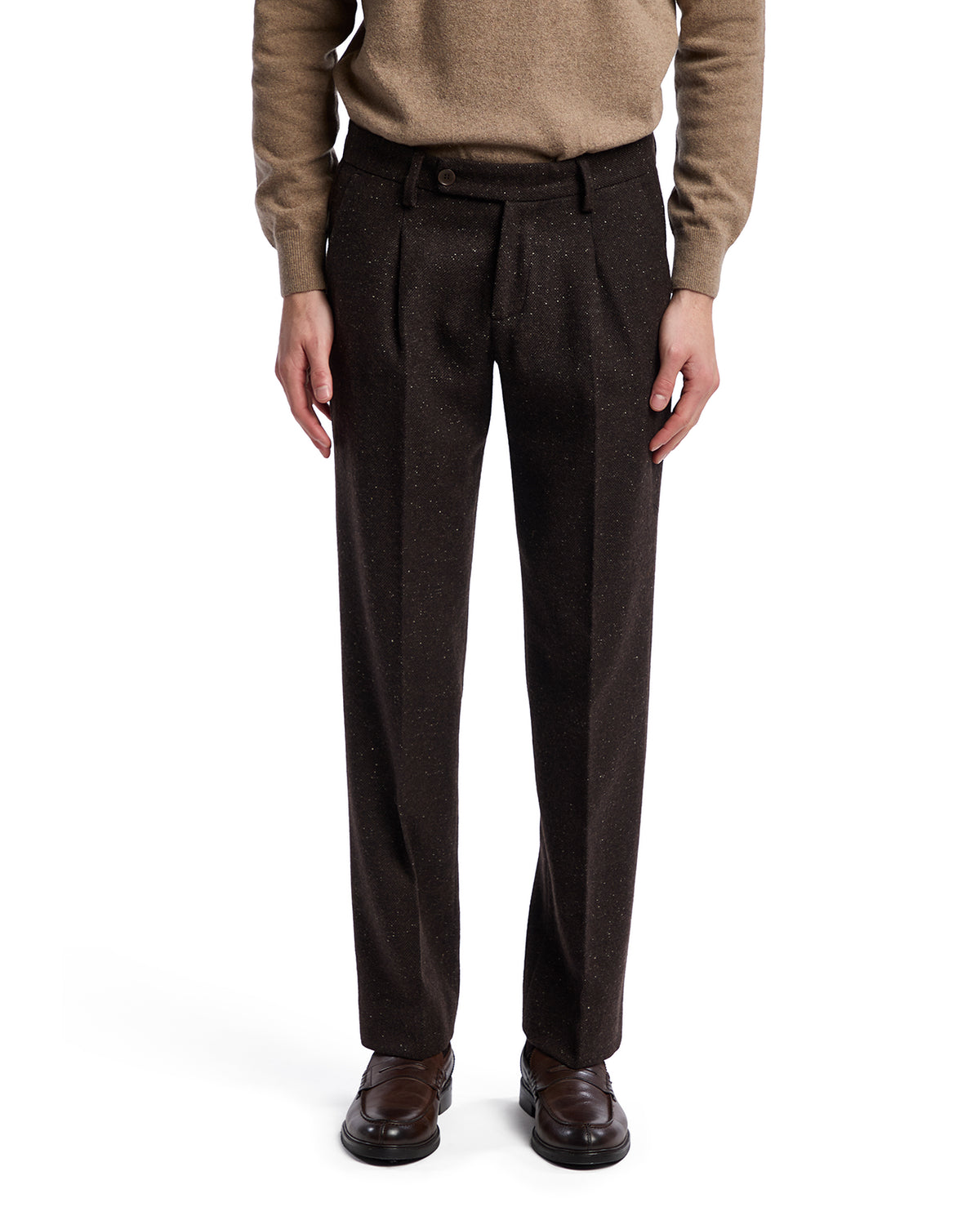Brown mélange Salt trousers