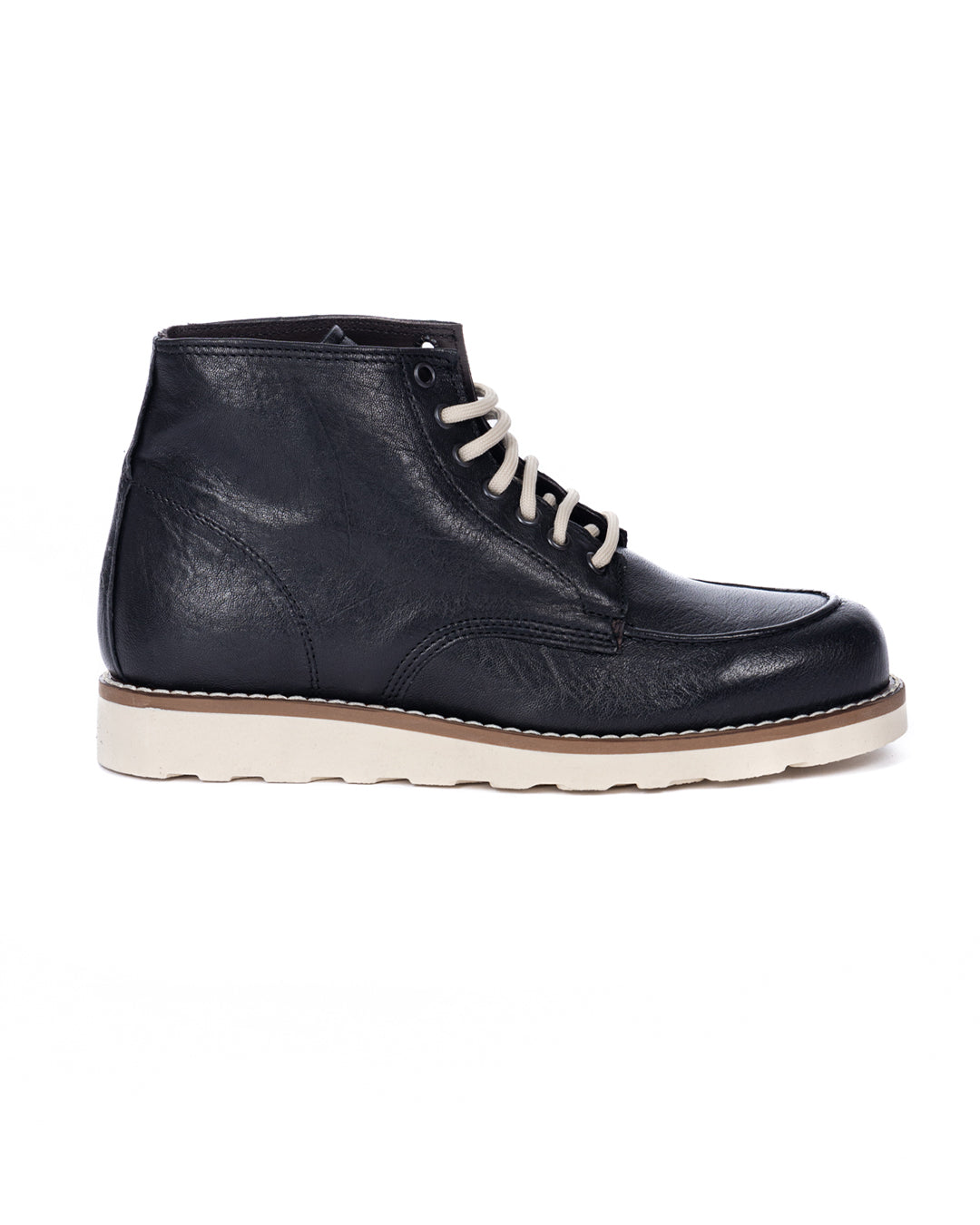 Moon - black leather boot