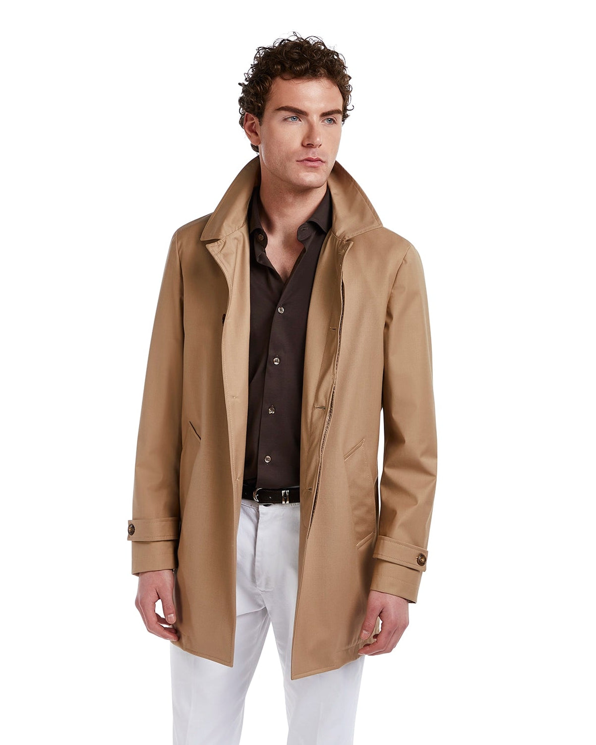 Gabardina Mantova sin forro beige