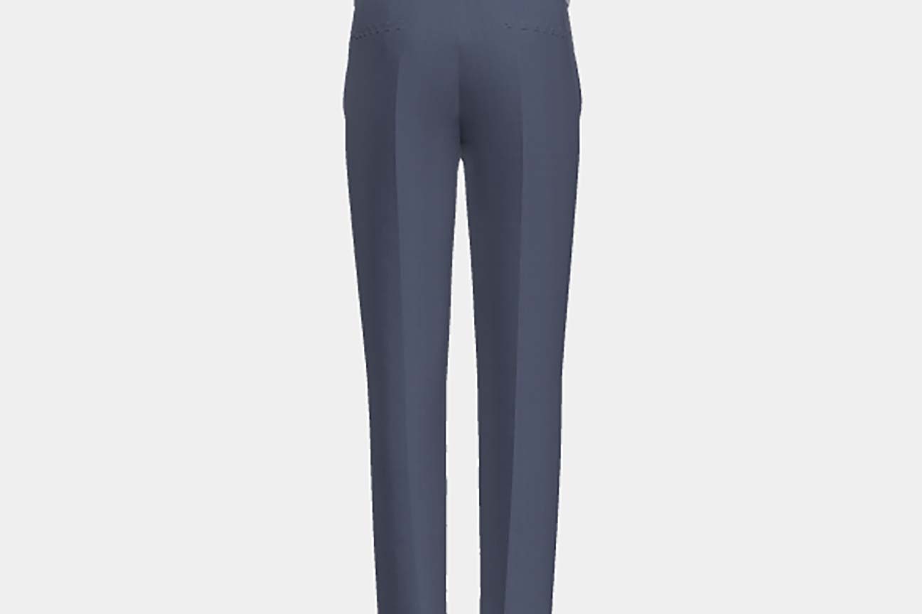 Pantalone su misura lana solaro 130s blu chiaro Caccioppoli