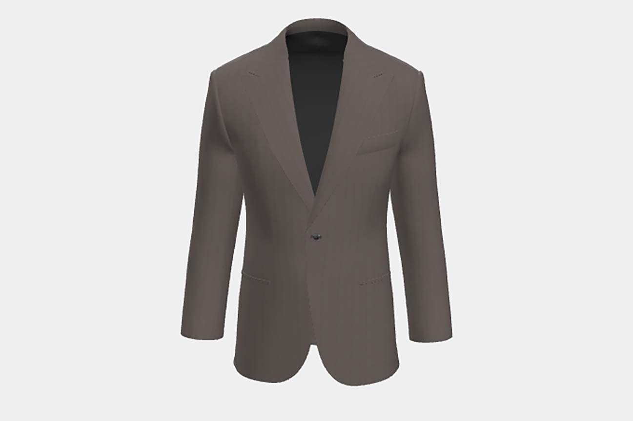 Beige 150s wool and silk tailored jacket Caccioppoli