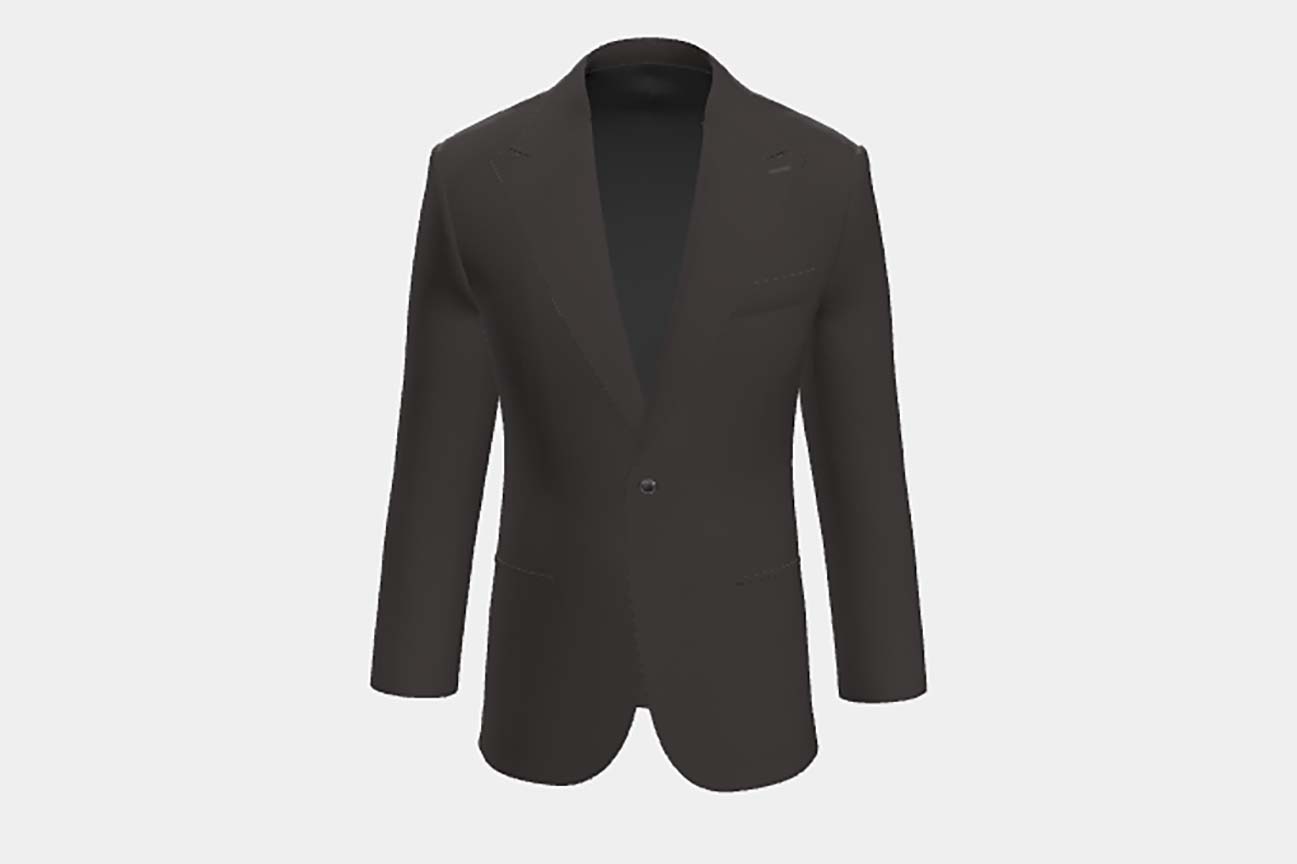 Loro Piana purple 150s wool tailored jacket