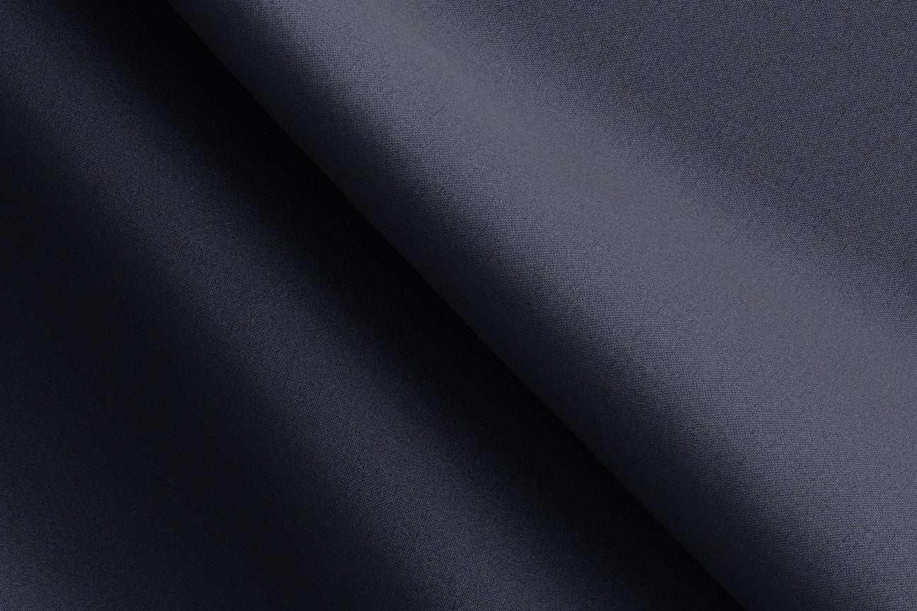 Pantalone con fascia su misura lana e seta 150s blu Caccioppoli