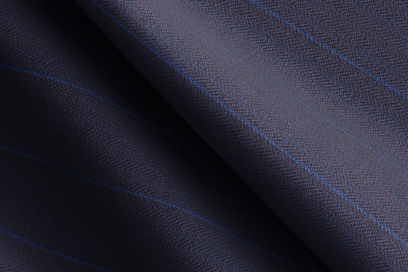 Tailored wool and silk jacket 150s blue Caccioppoli