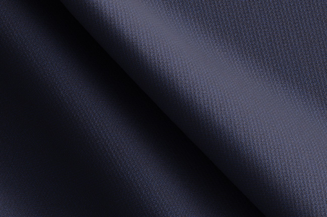 Made-to-measure solaro 130s wool jacket in blue Caccioppoli