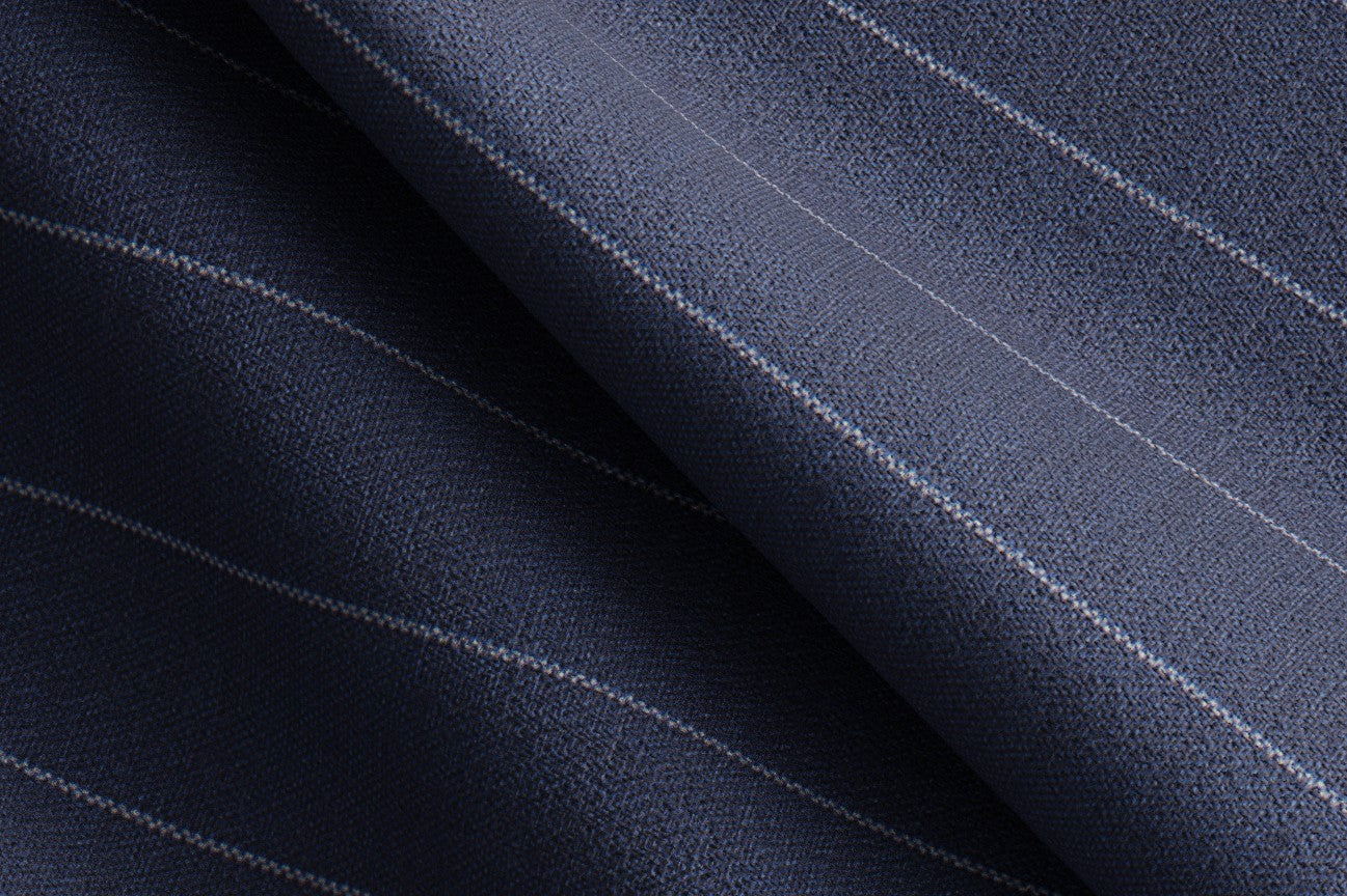Veste tailleur en laine bleu Canonico années 120