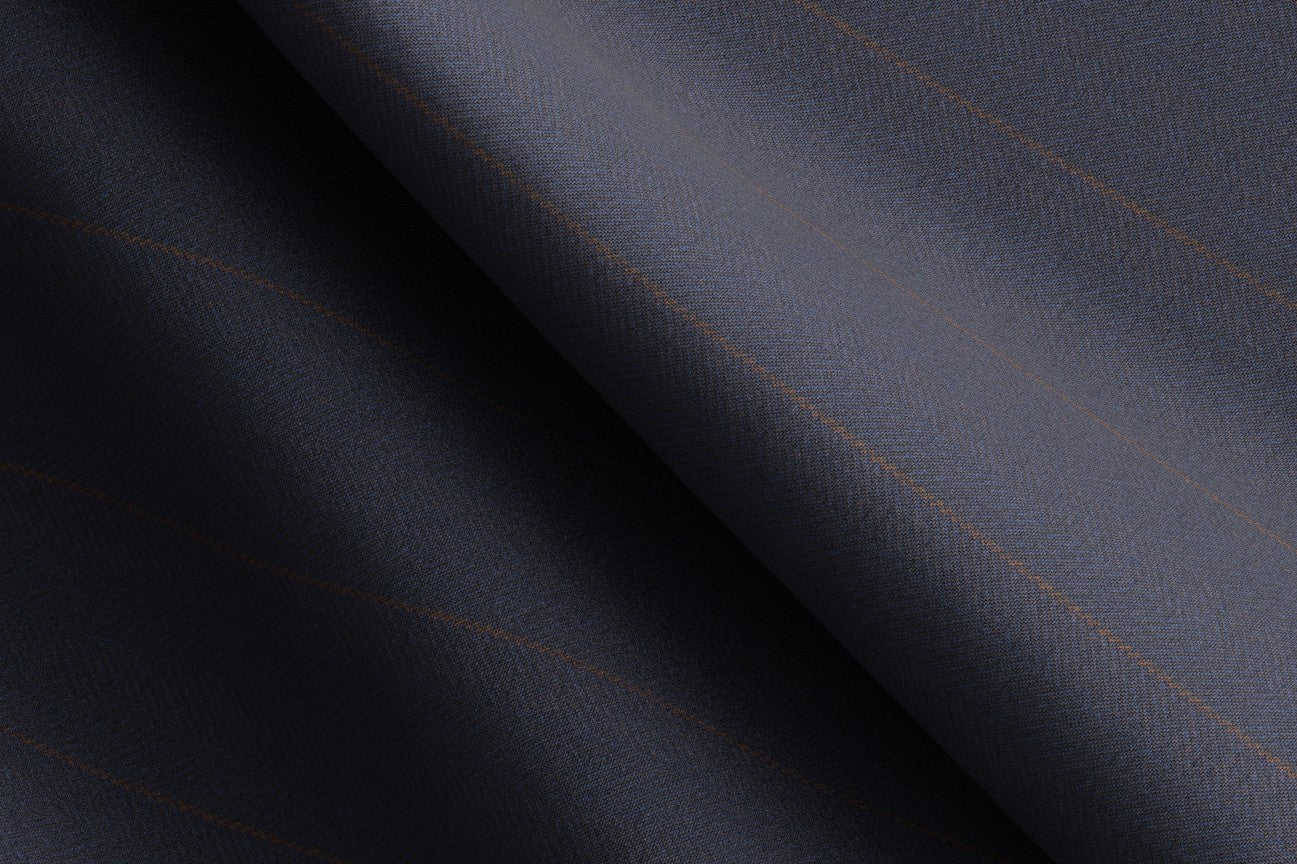 Tailored wool and silk jacket 150s blue Caccioppoli
