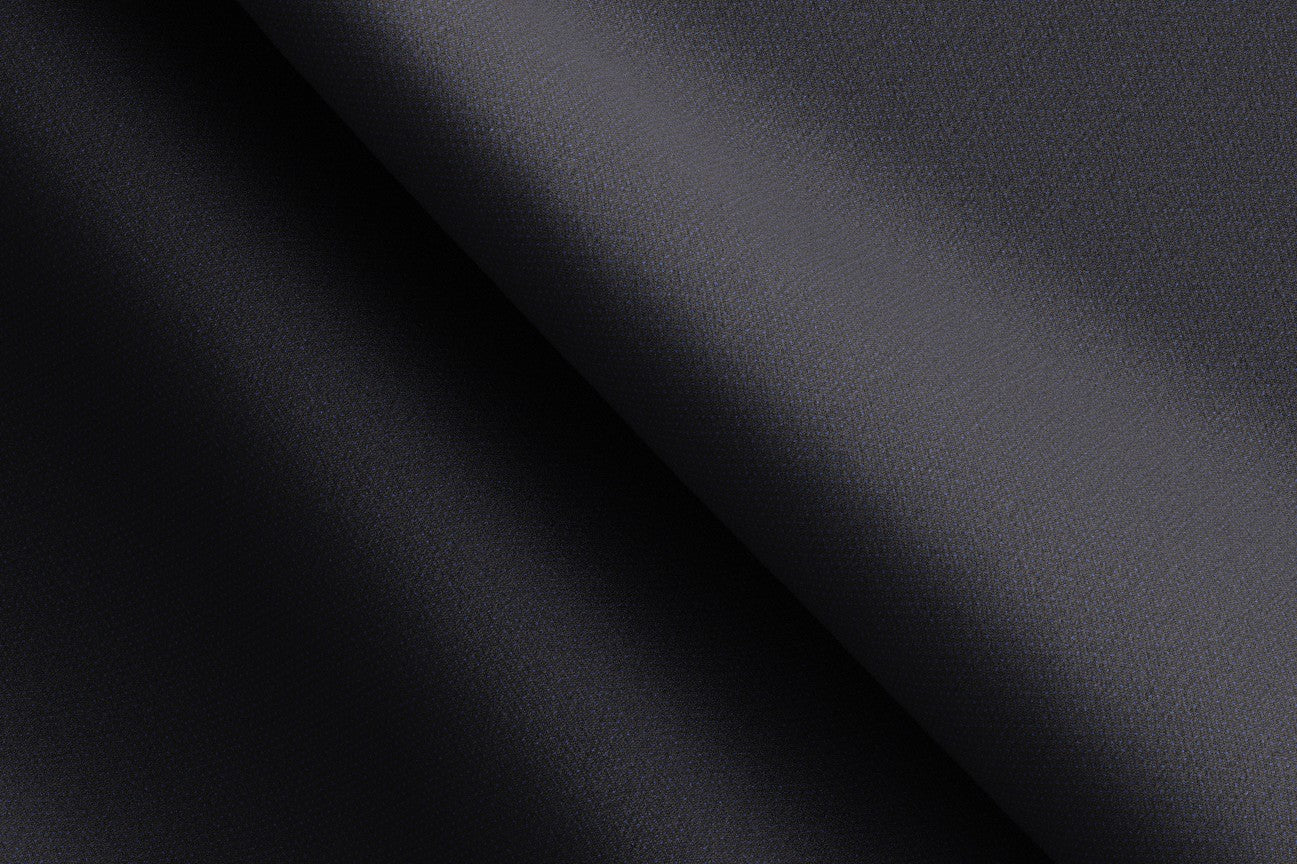 Pantalone con fascia su misura lana e seta120s blu Canonico