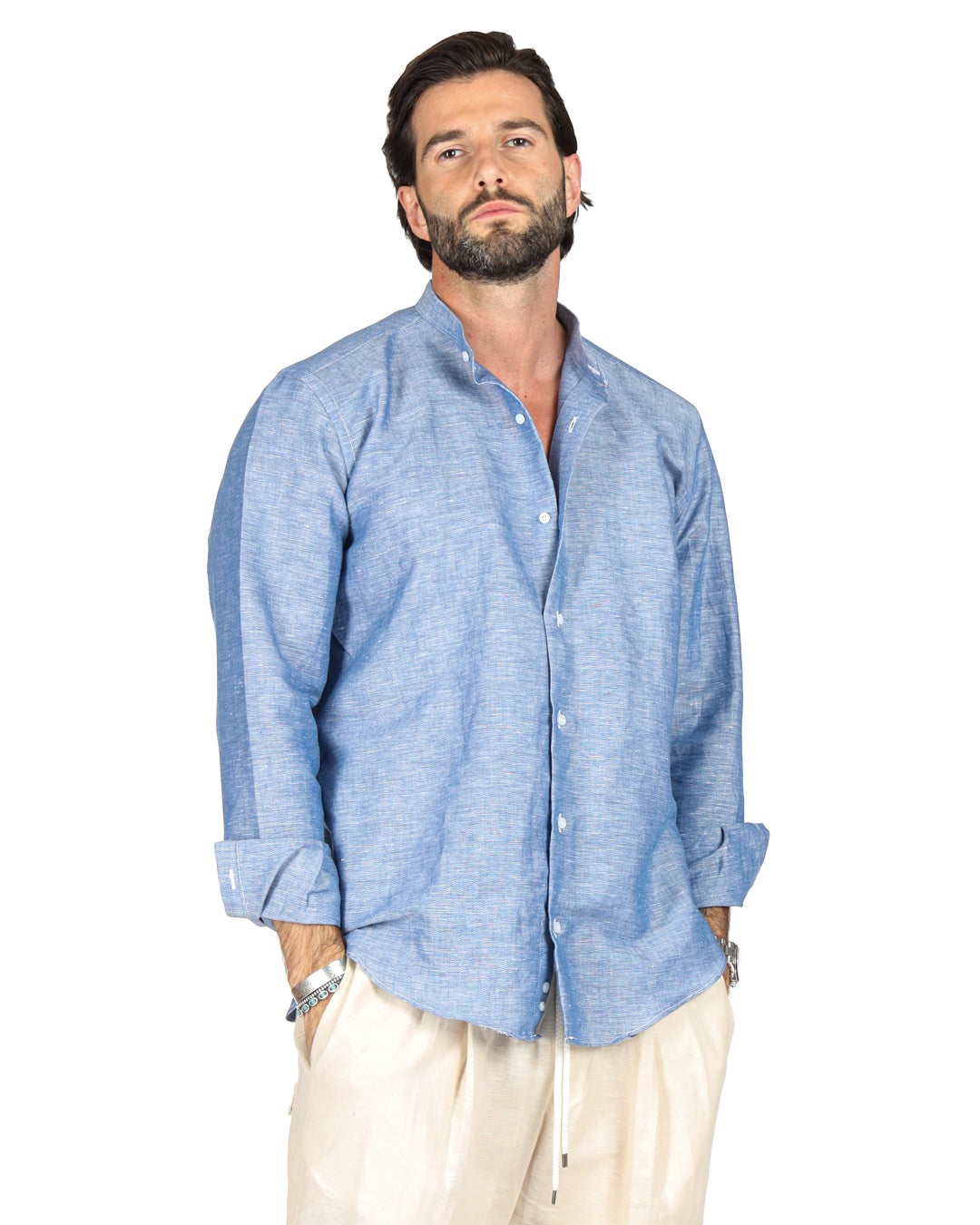 Positano - Korean linen denim shirt