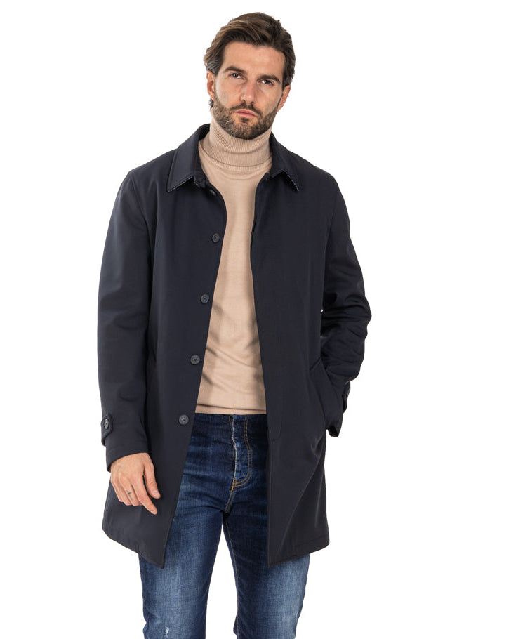 Tyler - trench tecnico blu