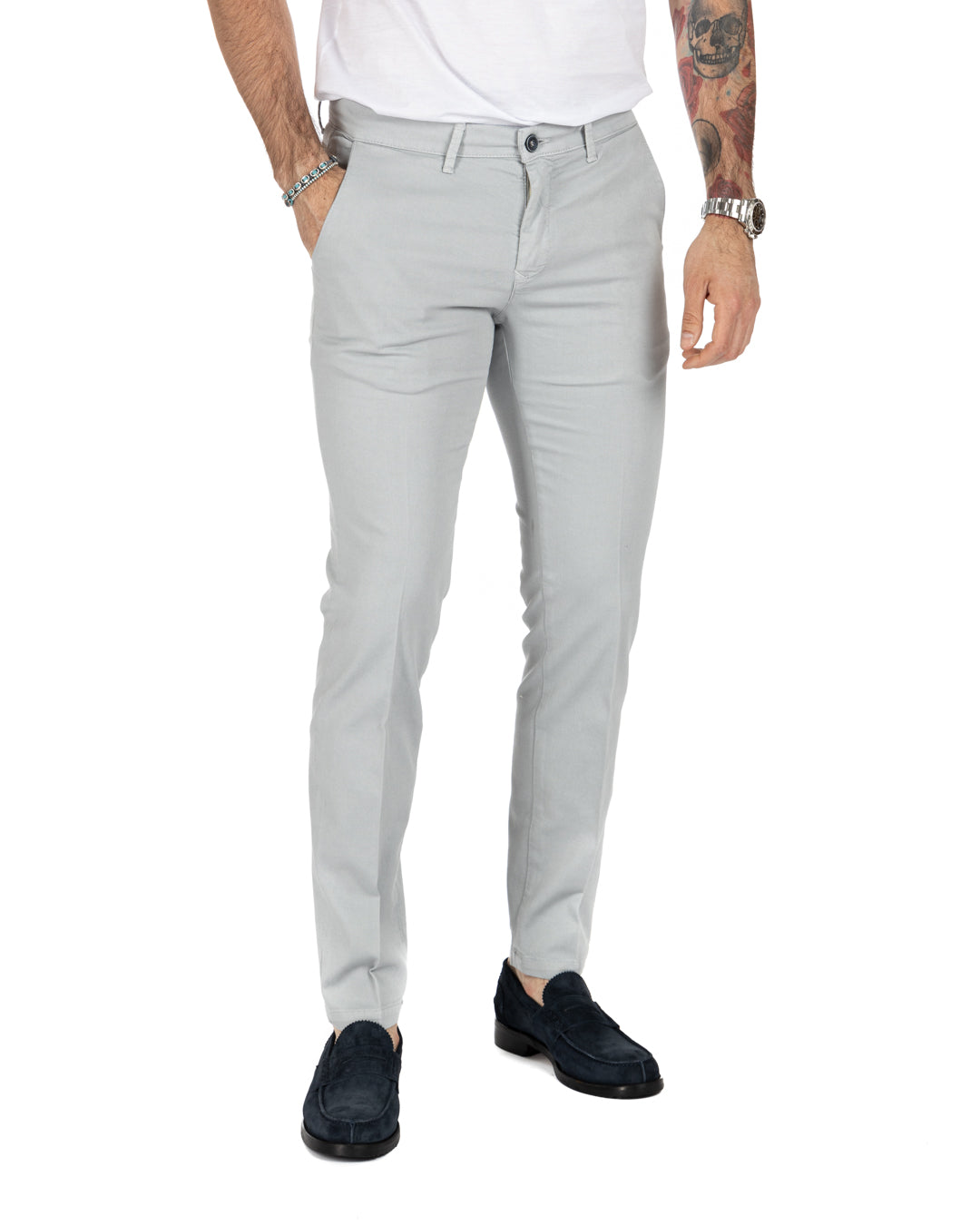 Bill - gray armored trousers