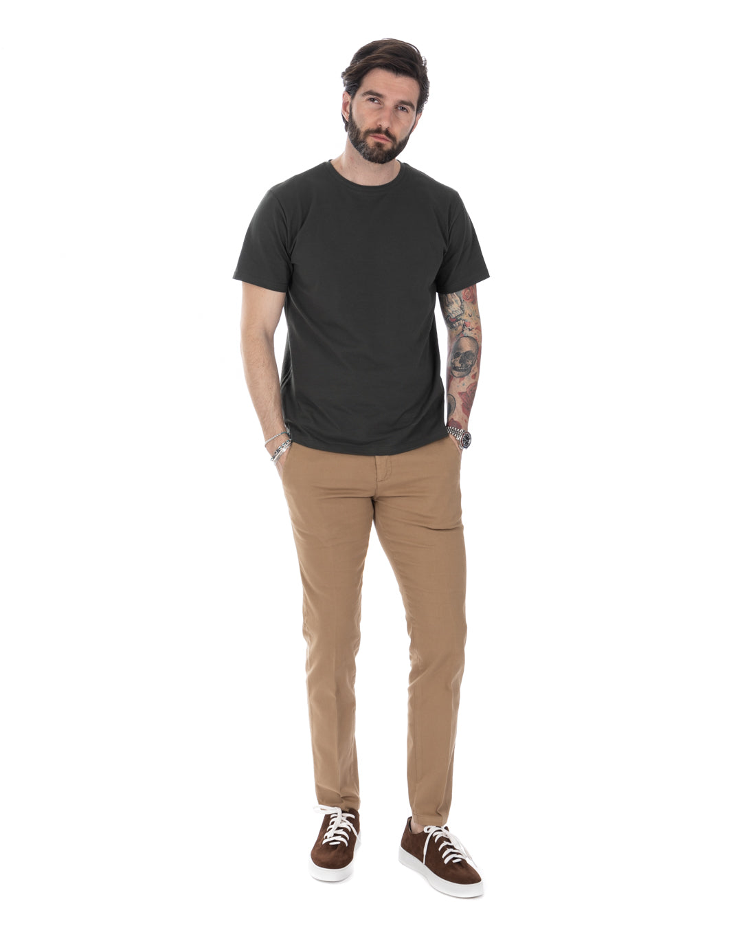Harry - stretch cotton military t-shirt