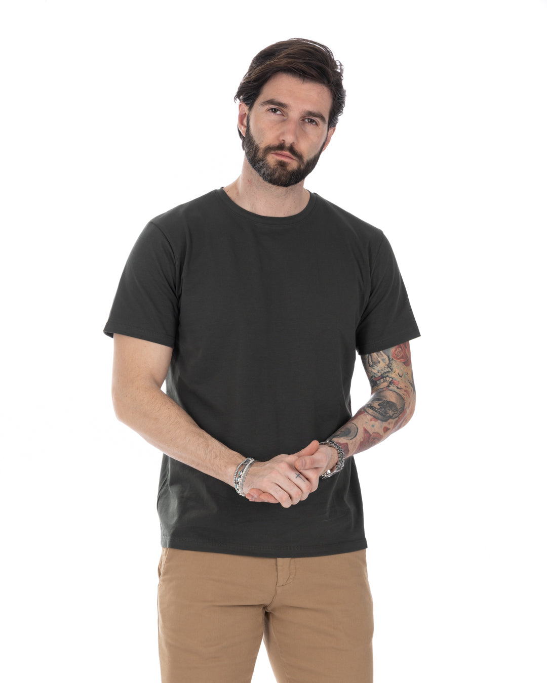 Harry - stretch cotton military t-shirt