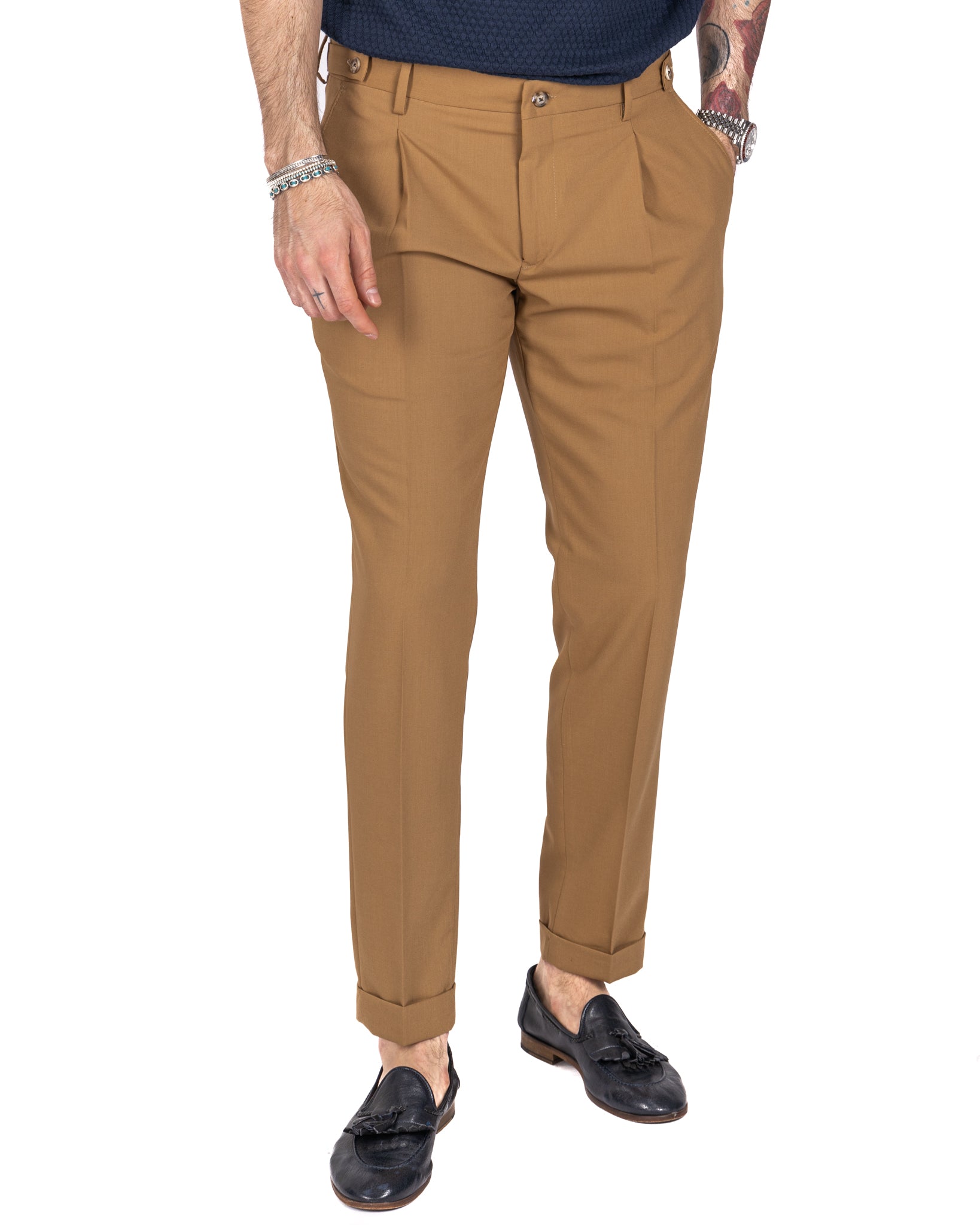 Milano - pantalone basic beige