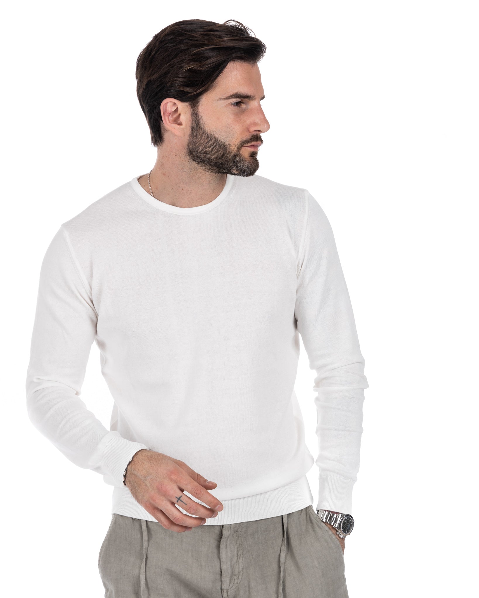 Daniil - cream cotton sweater
